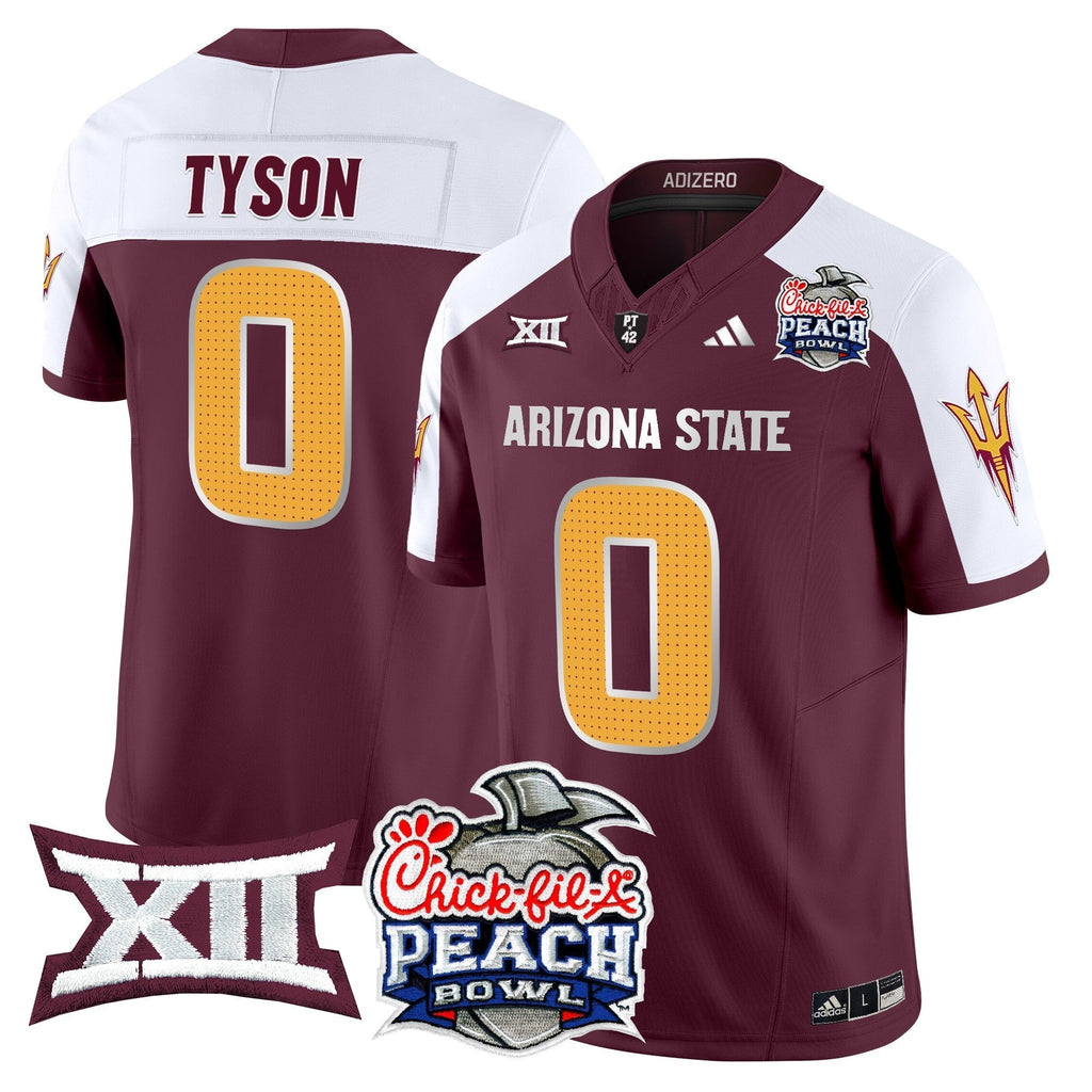 Men Arizona State Sun Devils 2025 Peach Bowl Vapor Limited Jersey - All Stitched