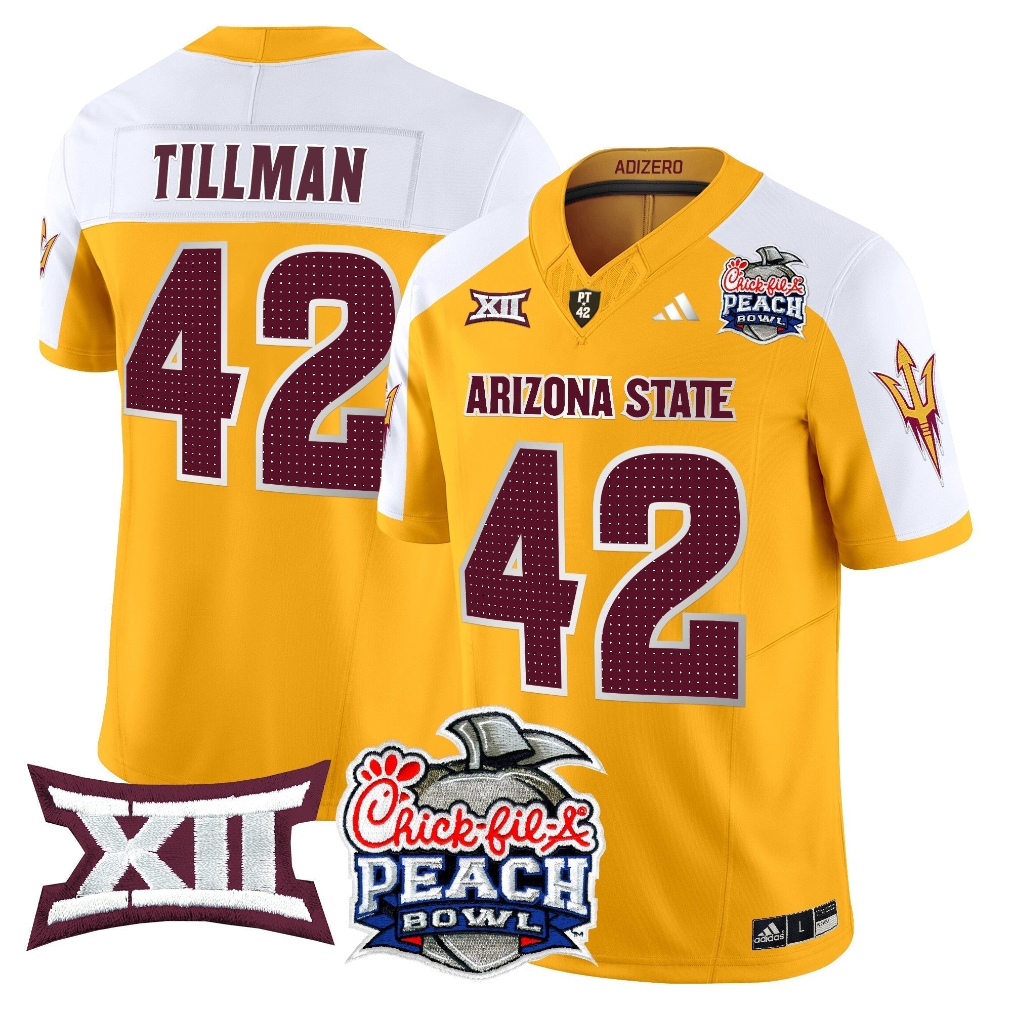 Men Arizona State Sun Devils 2025 Peach Bowl Vapor Limited Jersey - All Stitched
