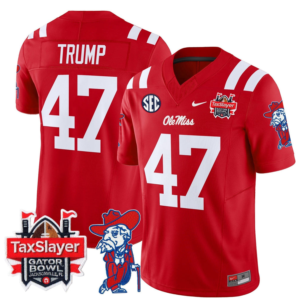 Men Ole Miss Rebels 2024 Gator Bowl Patch Vapor Limited Jersey - All Stitched