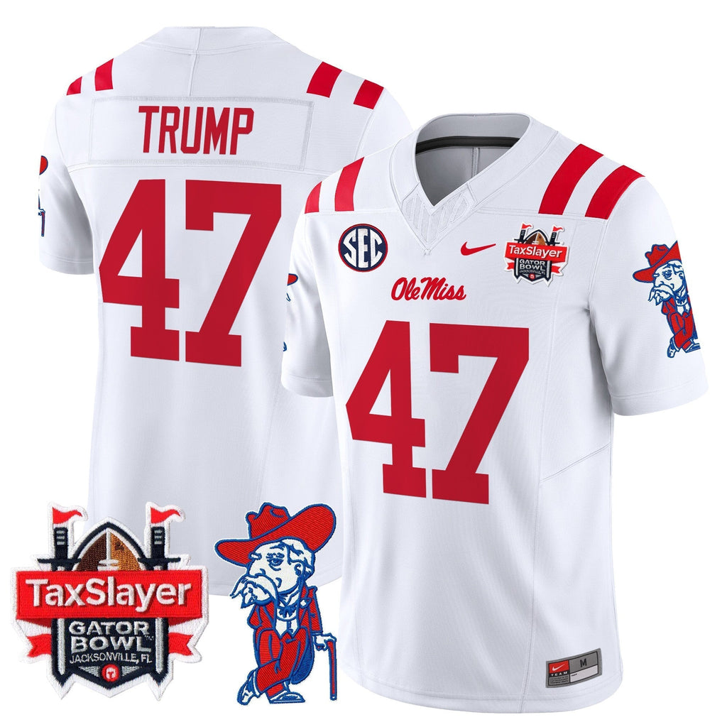 Men Ole Miss Rebels 2024 Gator Bowl Patch Vapor Limited Jersey - All Stitched