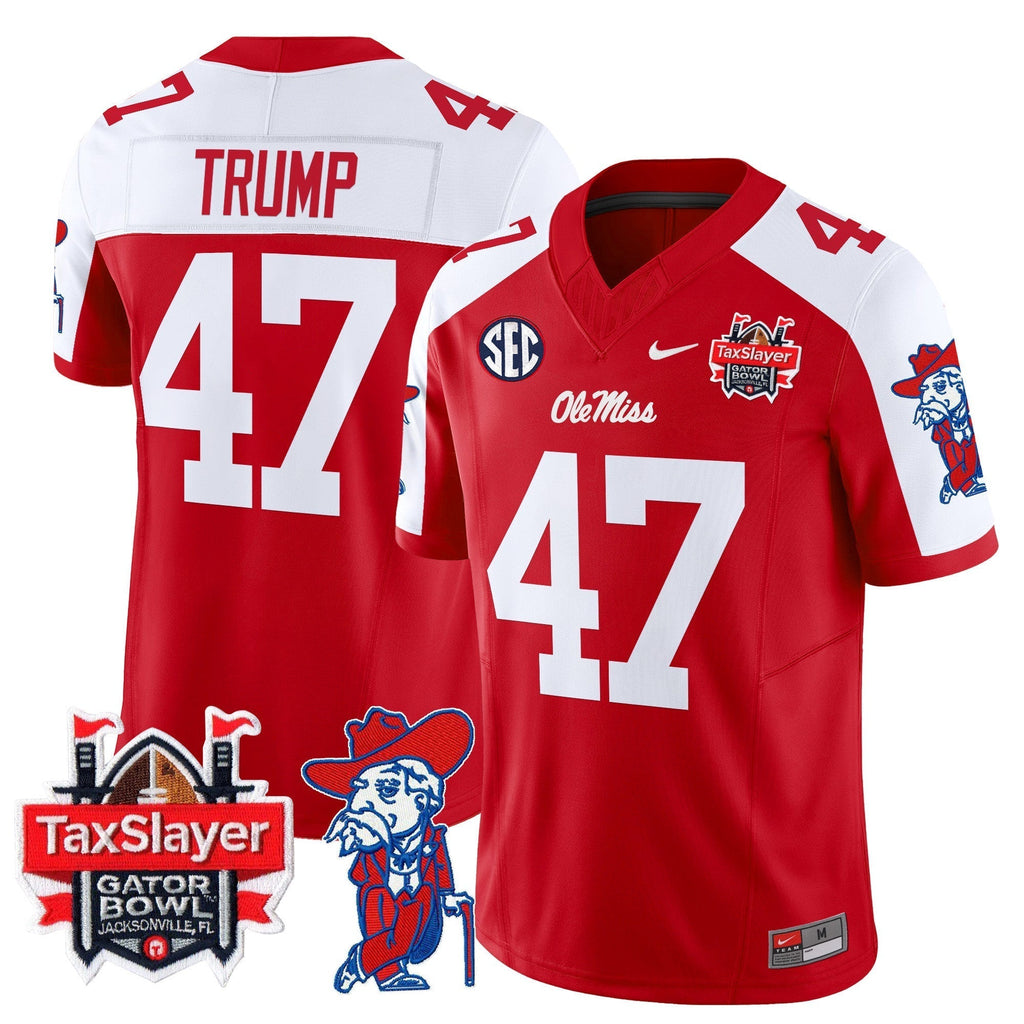 Men Ole Miss Rebels 2025 Gator Bowl Patch Vapor Limited Jersey - All Stitched