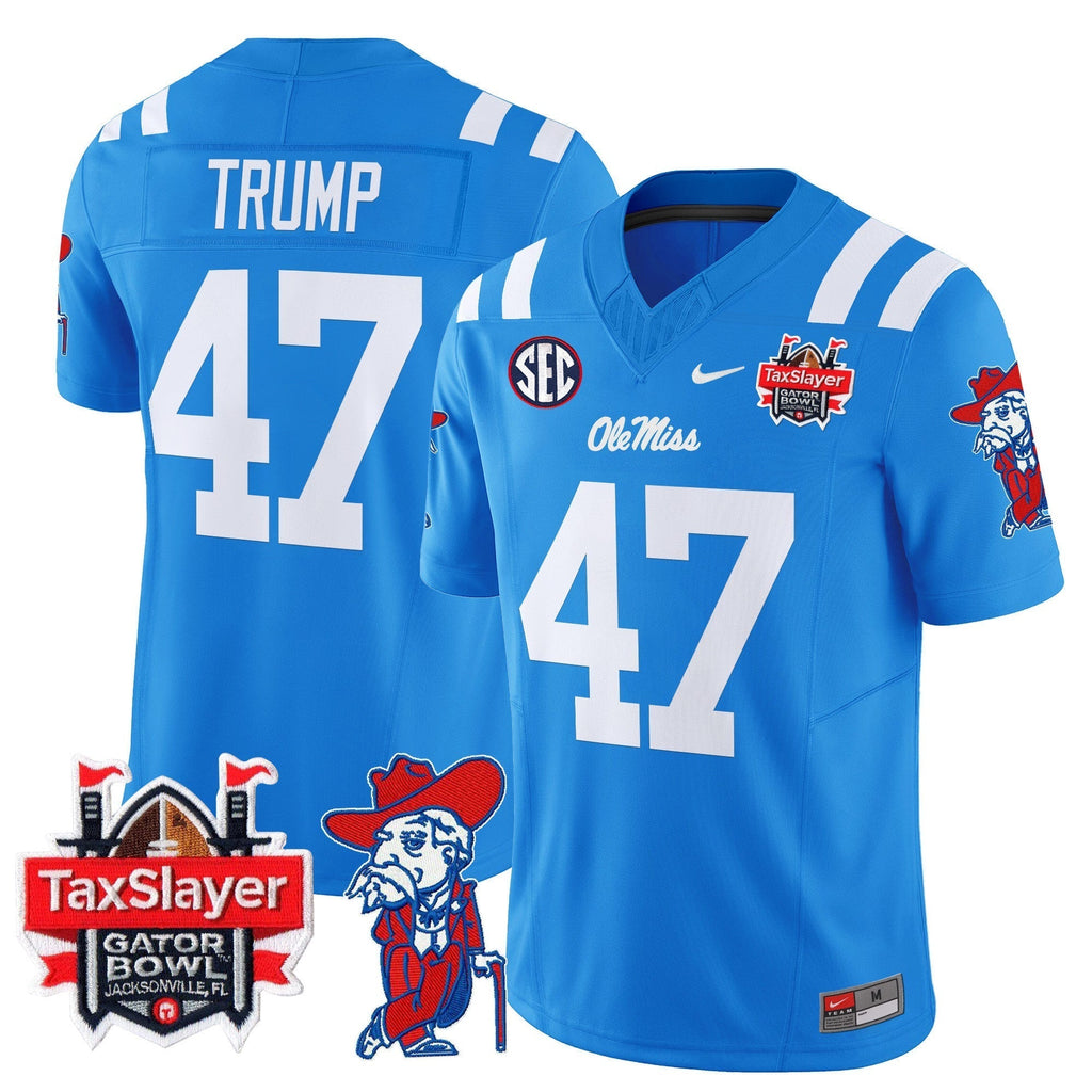 Men Ole Miss Rebels 2024 Gator Bowl Patch Vapor Limited Jersey - All Stitched