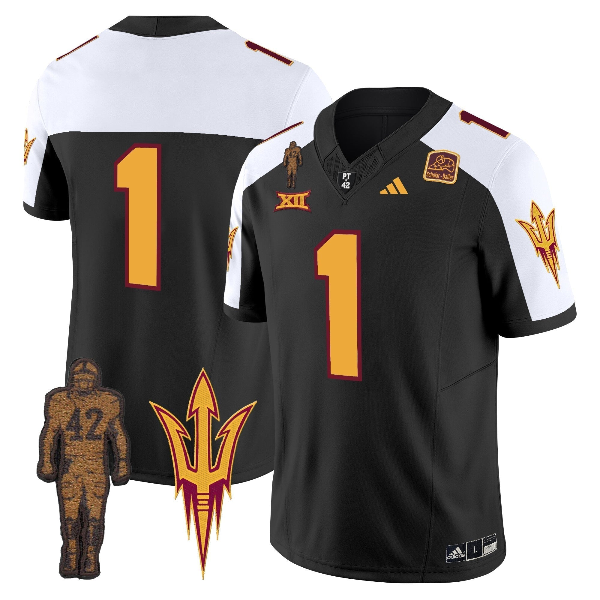 Men Arizona State Sun Devils 2024 Pat Tillman Honoring Patch Vapor Limited Jersey - All Stitched