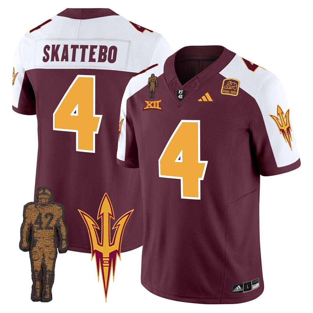 Men Arizona State Sun Devils 2024 Pat Tillman Honoring Patch Vapor Limited Jersey - All Stitched