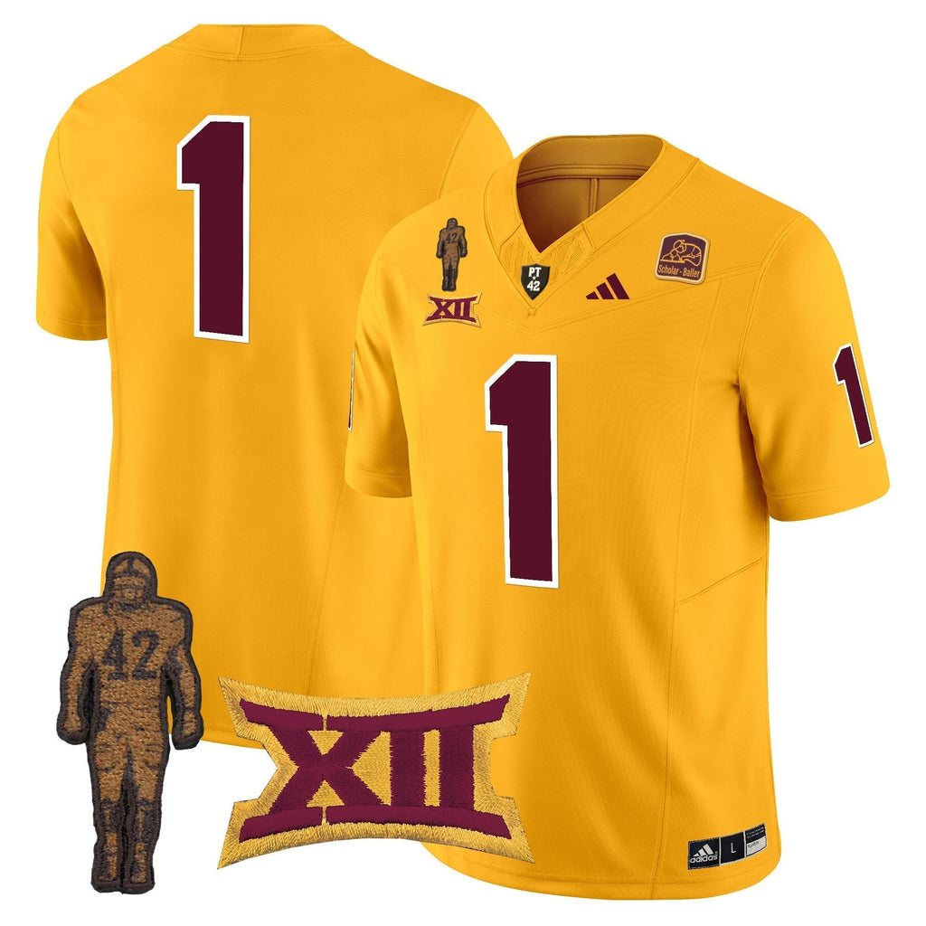 Men Arizona State Sun Devils 2024 Pat Tillman Honoring Patch Vapor Limited Jersey - All Stitched