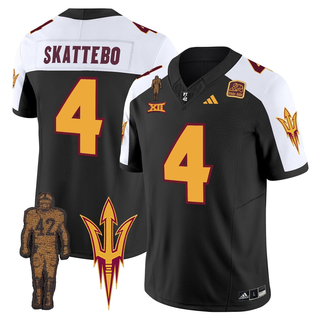 Men Arizona State Sun Devils 2024 Pat Tillman Honoring Patch Vapor Limited Jersey - All Stitched