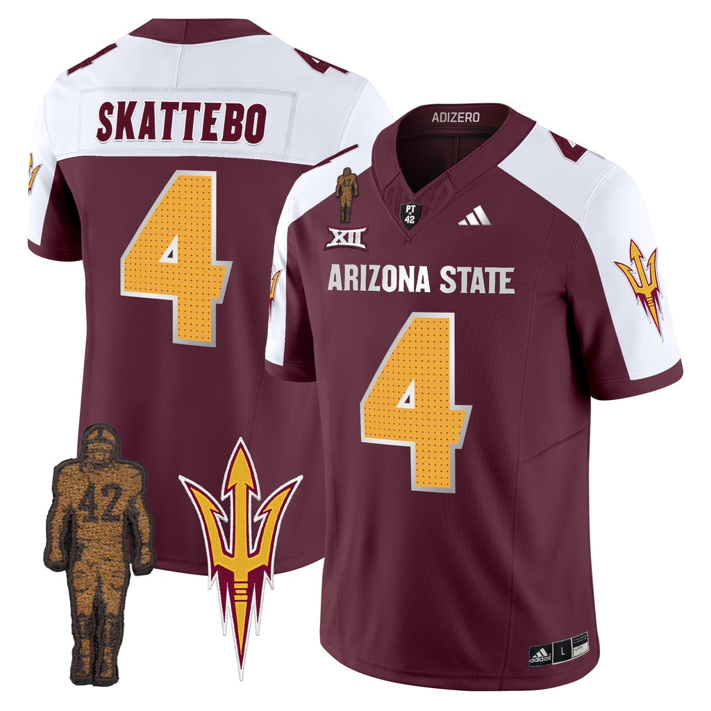 Men Arizona State Sun Devils 2024 Pat Tillman Honoring Patch Vapor Limited Jersey V2 - All Stitched