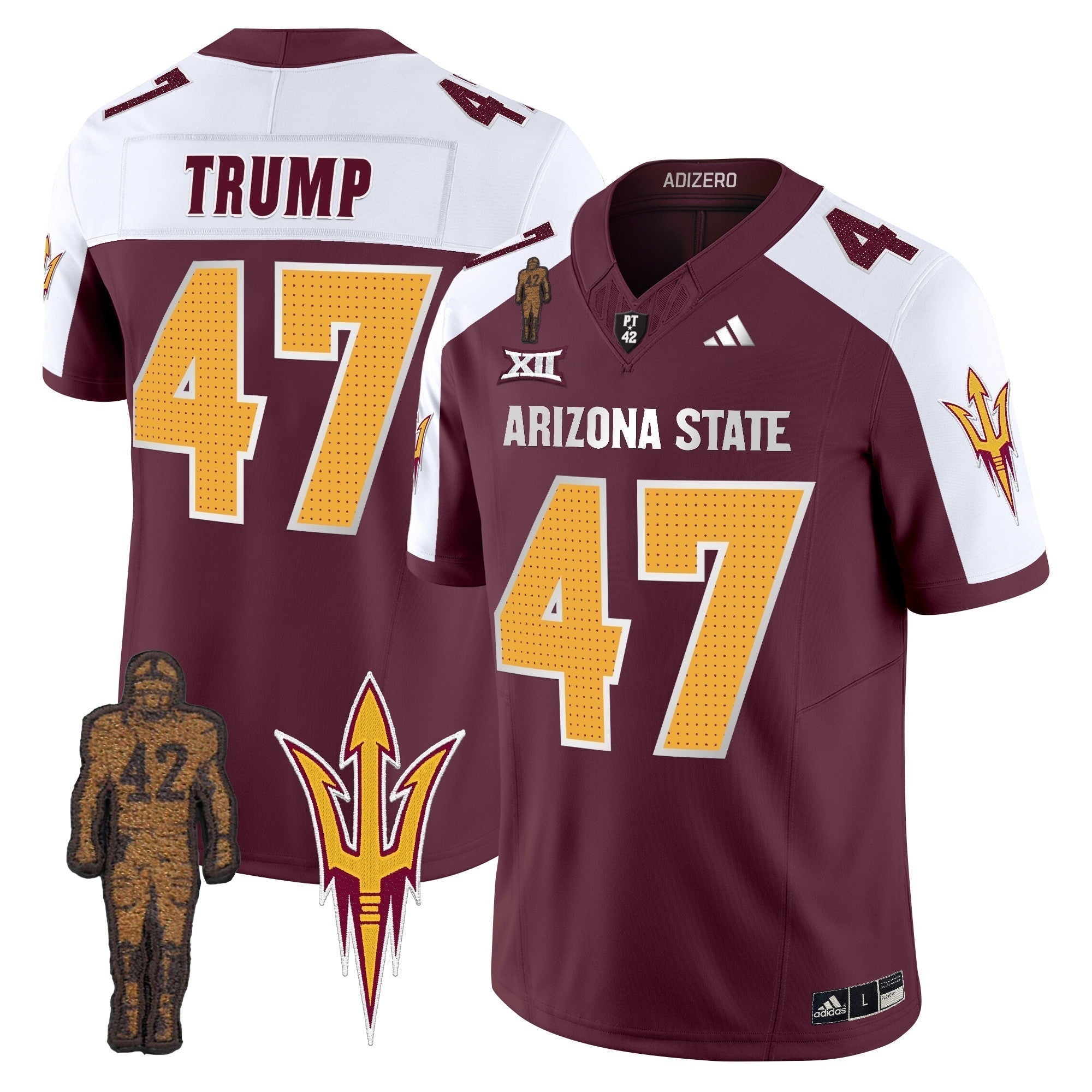 Men Arizona State Sun Devils 2024 Pat Tillman Honoring Patch Vapor Limited Jersey V2 - All Stitched