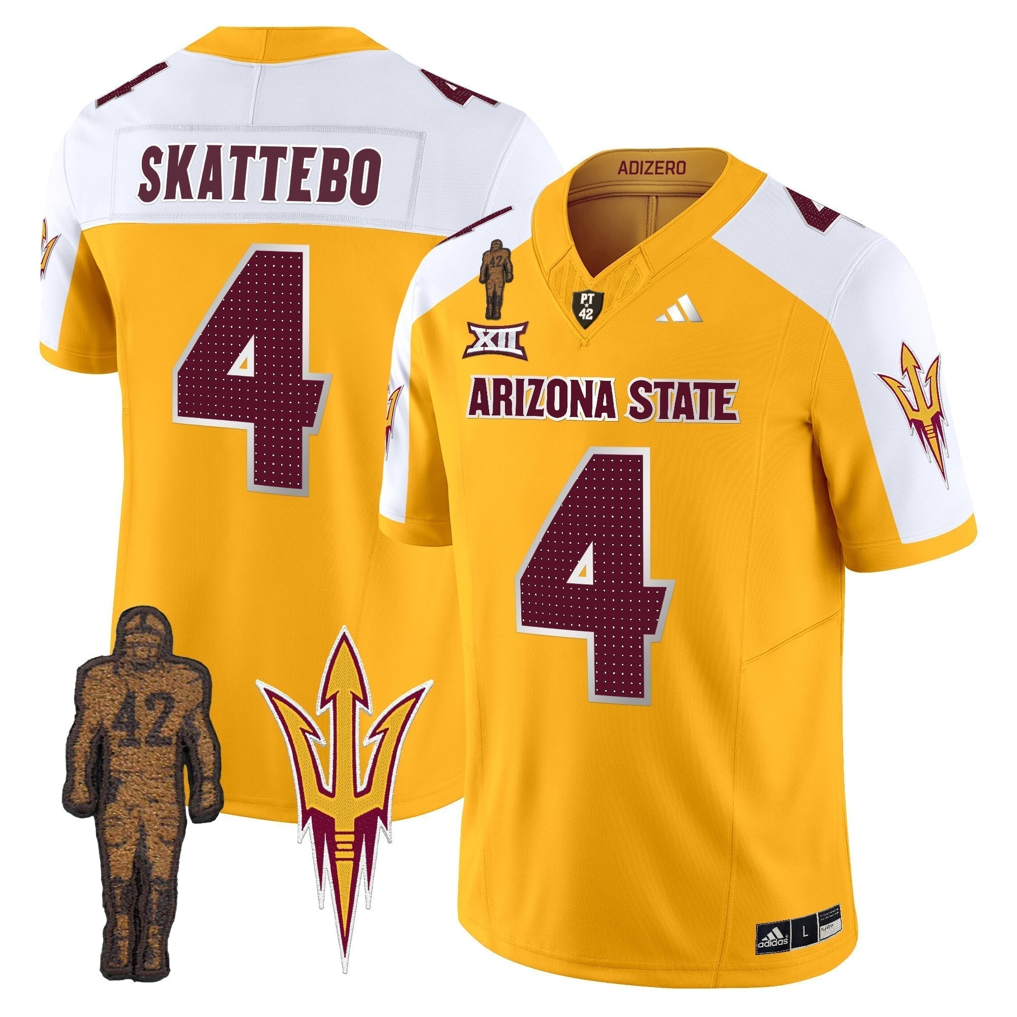 Men Arizona State Sun Devils 2024 Pat Tillman Honoring Patch Vapor Limited Jersey V2 - All Stitched