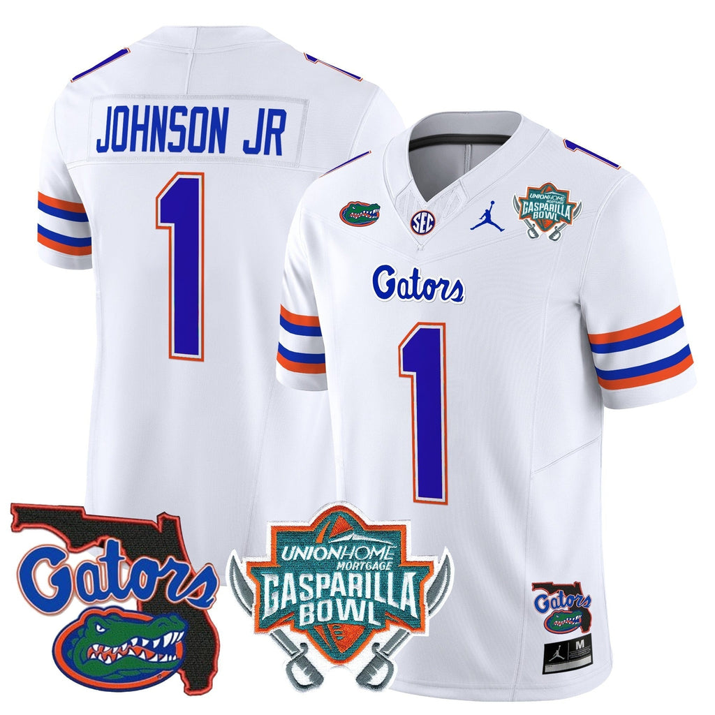 Men Florida Gators 2025 Gasparilla Bowl Patch Vapor Limited Jersey - All Stitched