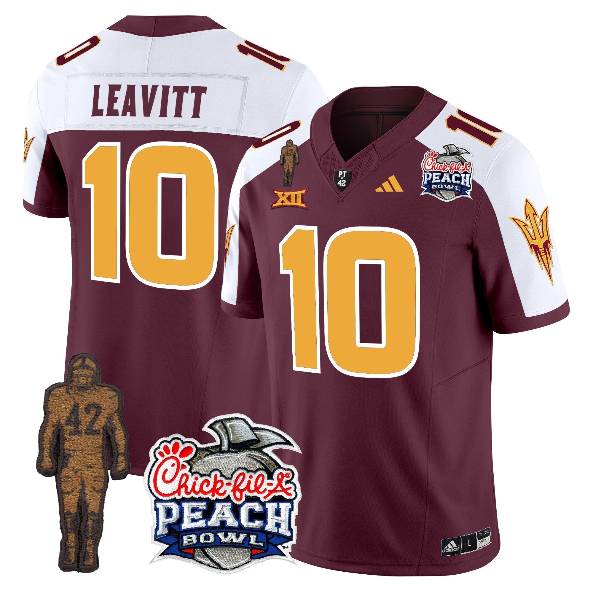 Men Sun Devils Pat Tillman & Peach Bowl Patch Vapor Limited Jersey - All Stitched