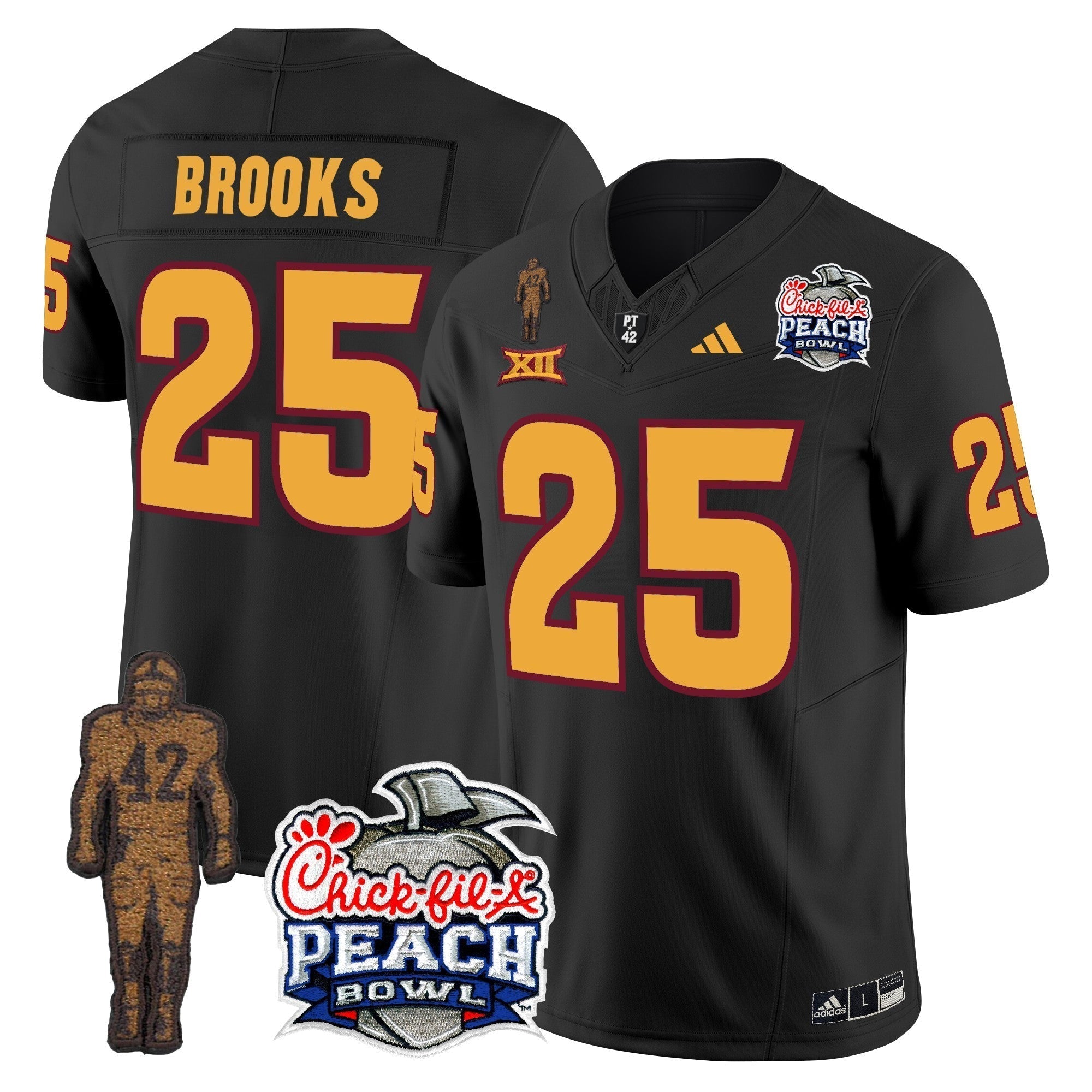 Men Sun Devils Pat Tillman & Peach Bowl Patch Vapor Limited Jersey - All Stitched