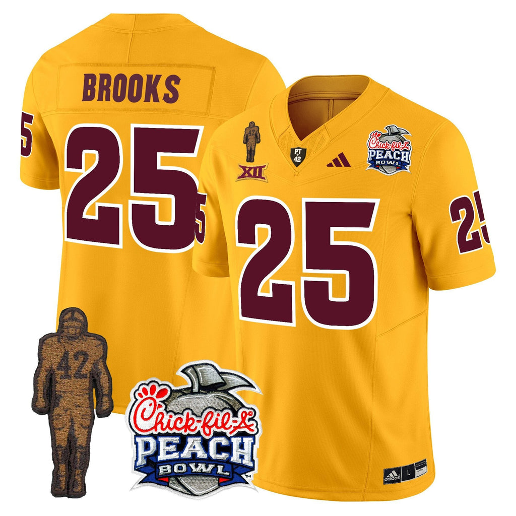 Men Sun Devils Pat Tillman & Peach Bowl Patch Vapor Limited Jersey - All Stitched
