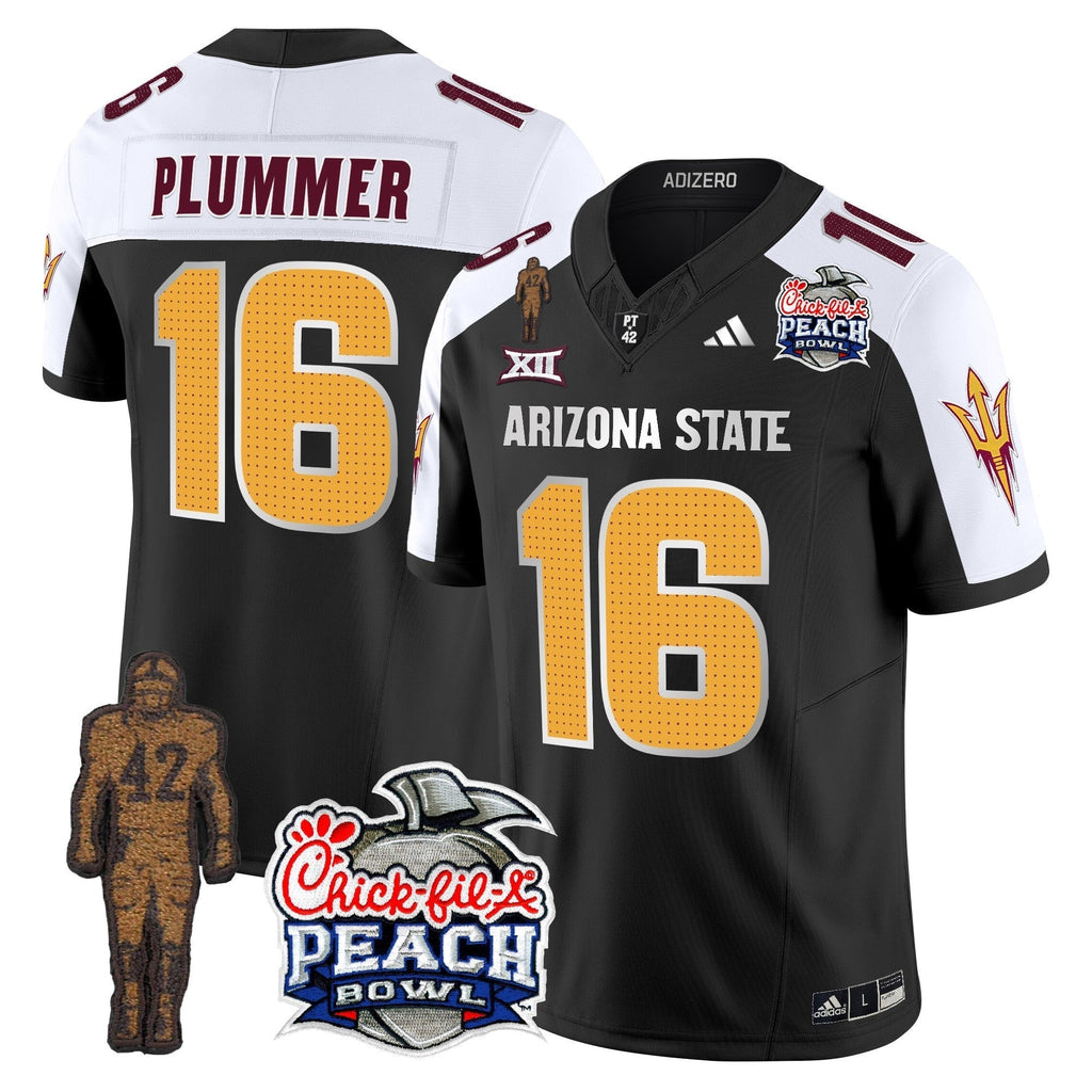 Men Sun Devils Pat Tillman & Peach Bowl Patch Vapor Limited Jersey V2 - All Stitched