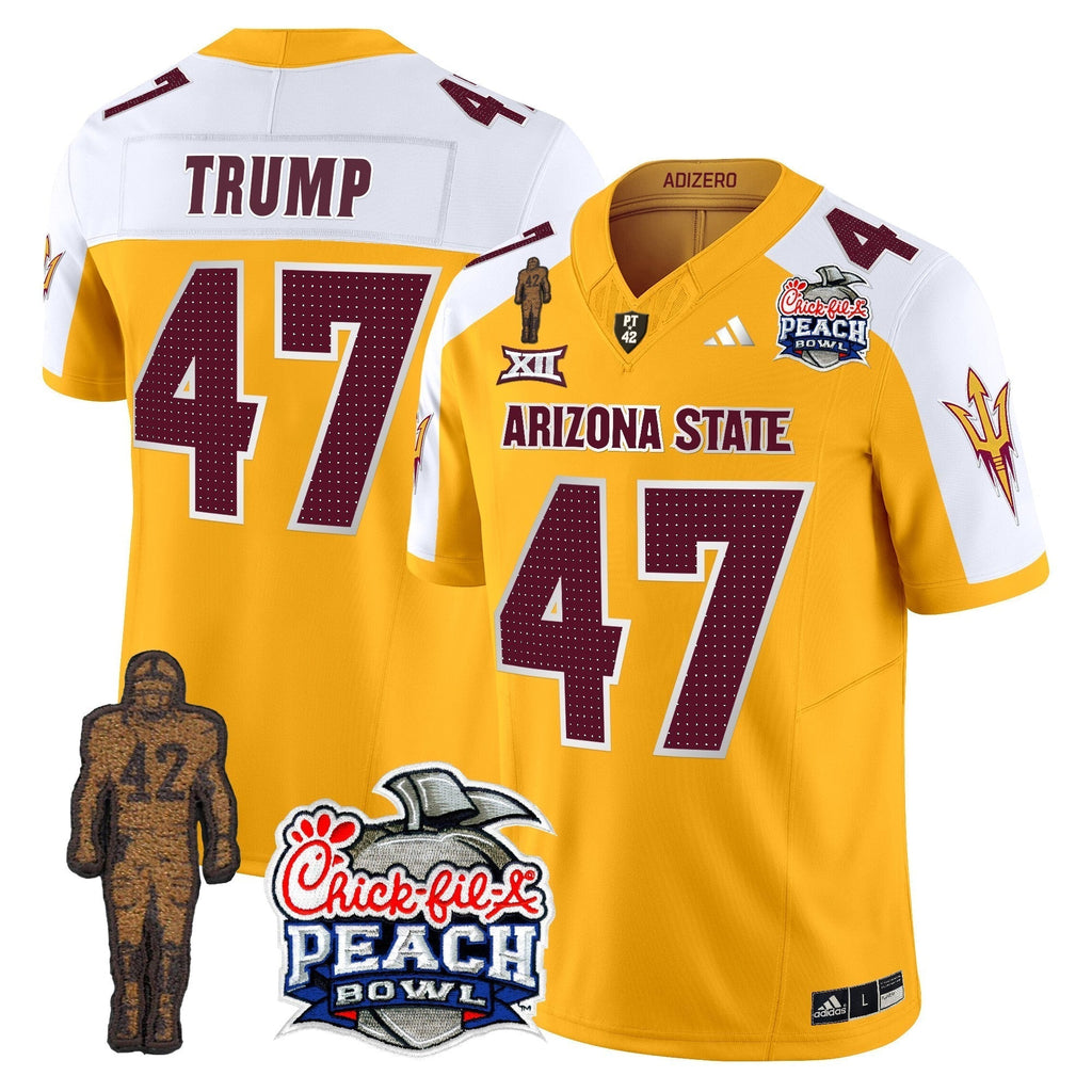 Men Sun Devils Pat Tillman & Peach Bowl Patch Vapor Limited Jersey V2 - All Stitched