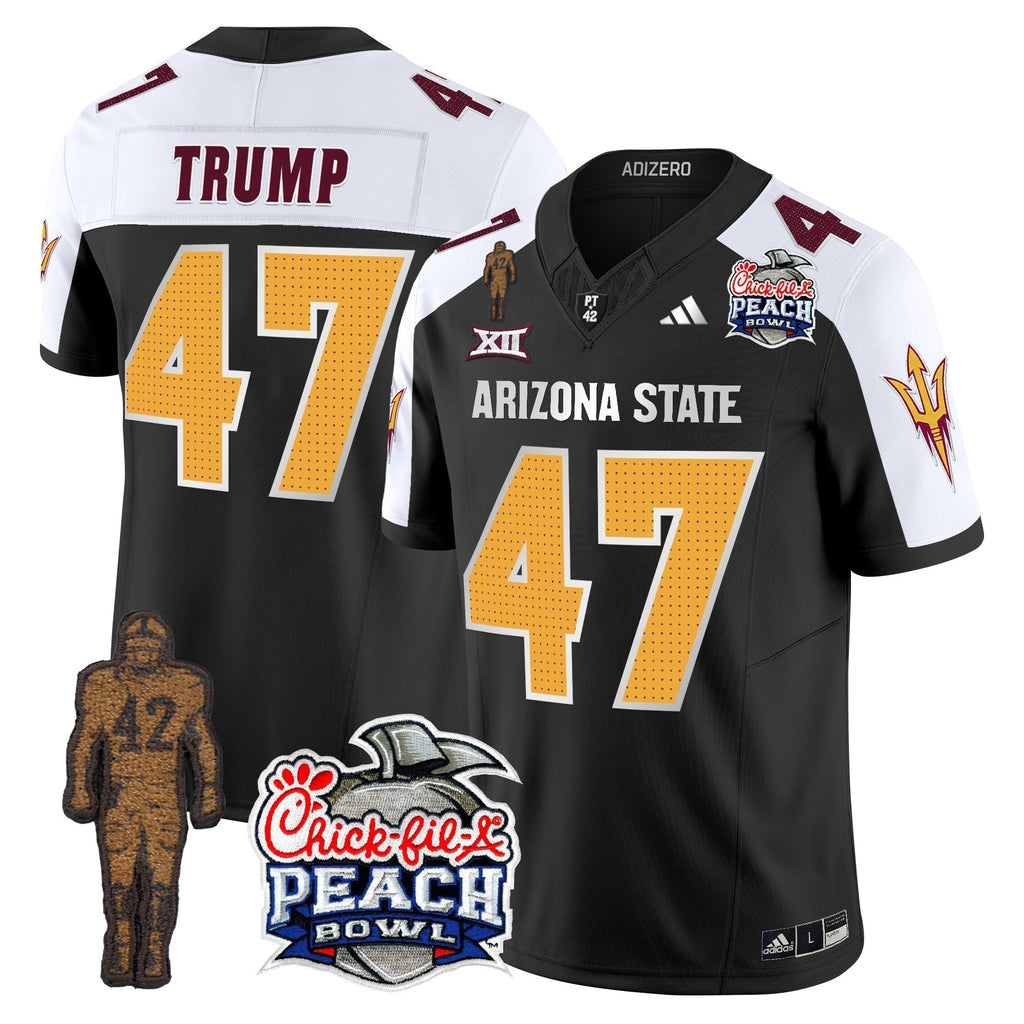 Men Sun Devils Pat Tillman & Peach Bowl Patch Vapor Limited Jersey V2 - All Stitched