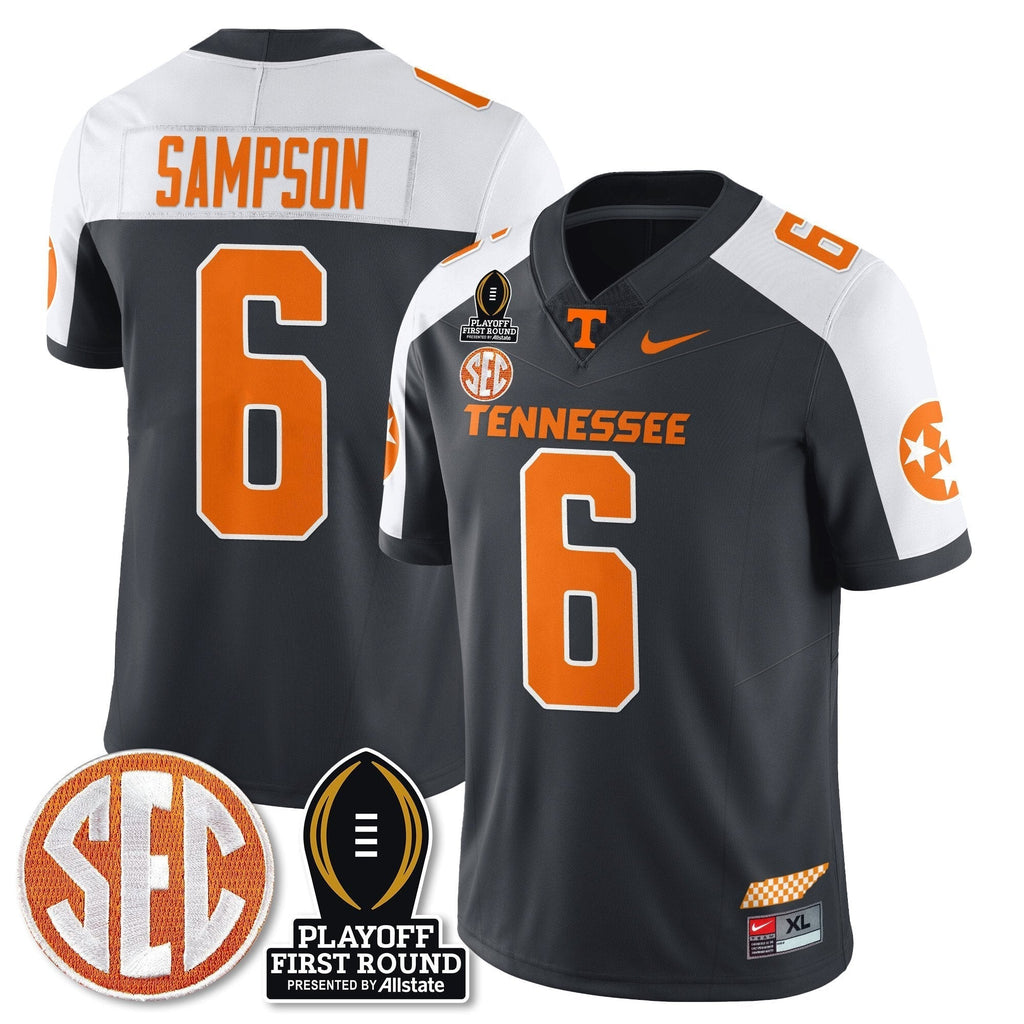 Men Tennessee Volunteers Football Jersey - Playoff First Round Patch - All Stitched