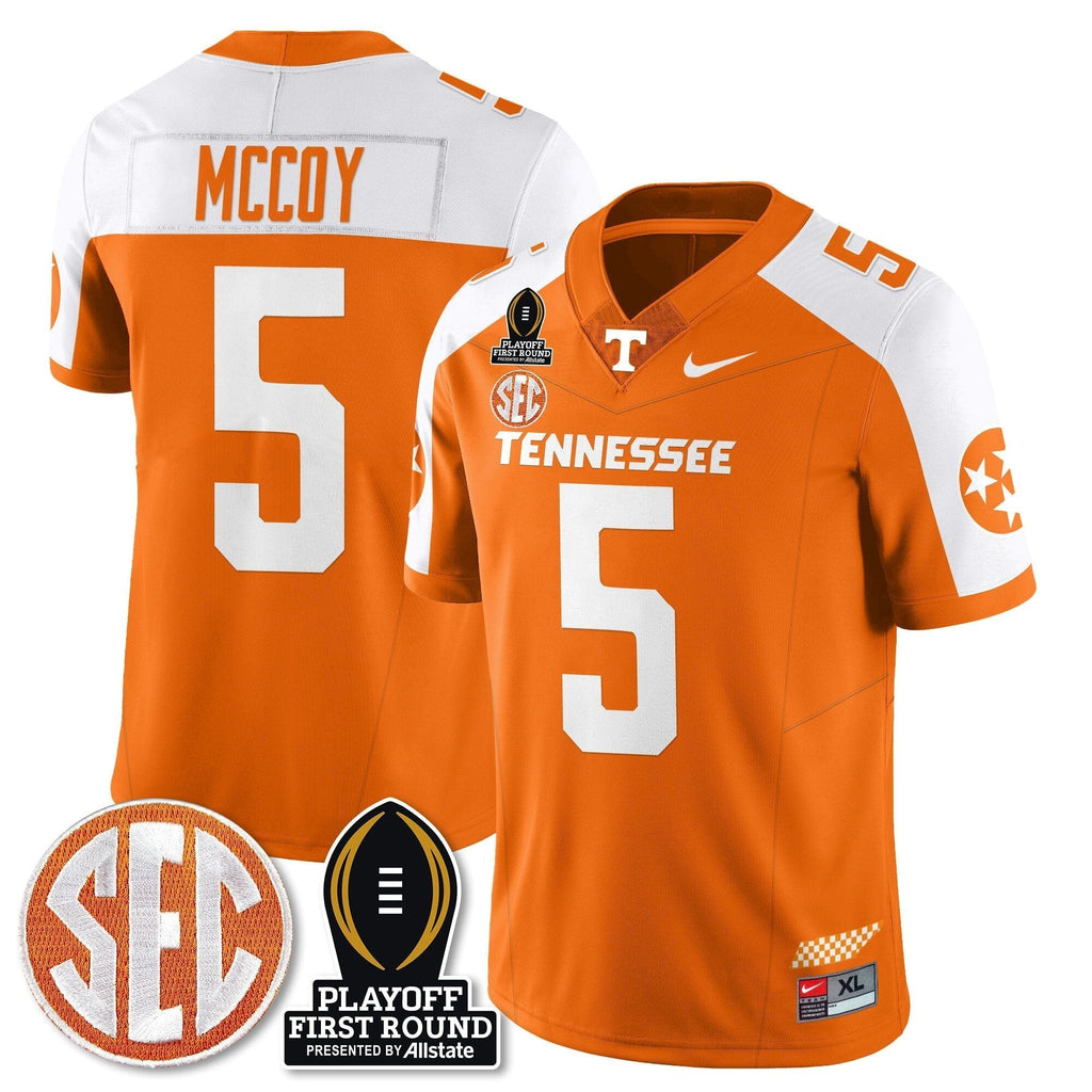 Men Tennessee Volunteers Football Jersey - Playoff First Round Patch - All Stitched