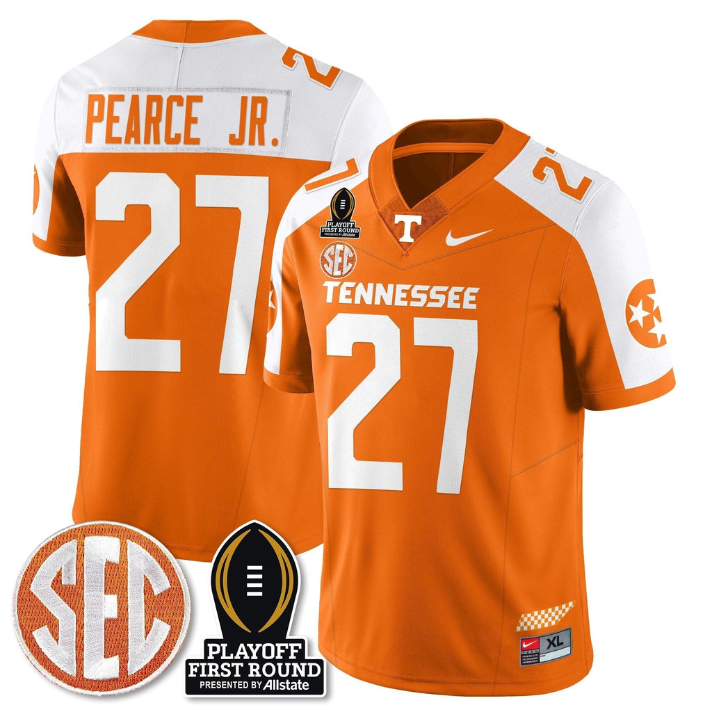 Men Tennessee Volunteers Football Jersey - Playoff First Round Patch - All Stitched