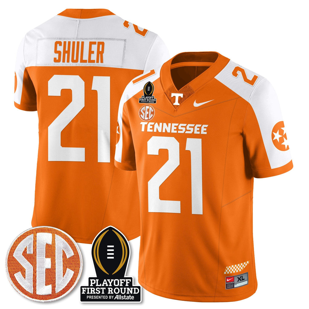 Men Tennessee Volunteers Football Jersey - Playoff First Round Patch - All Stitched