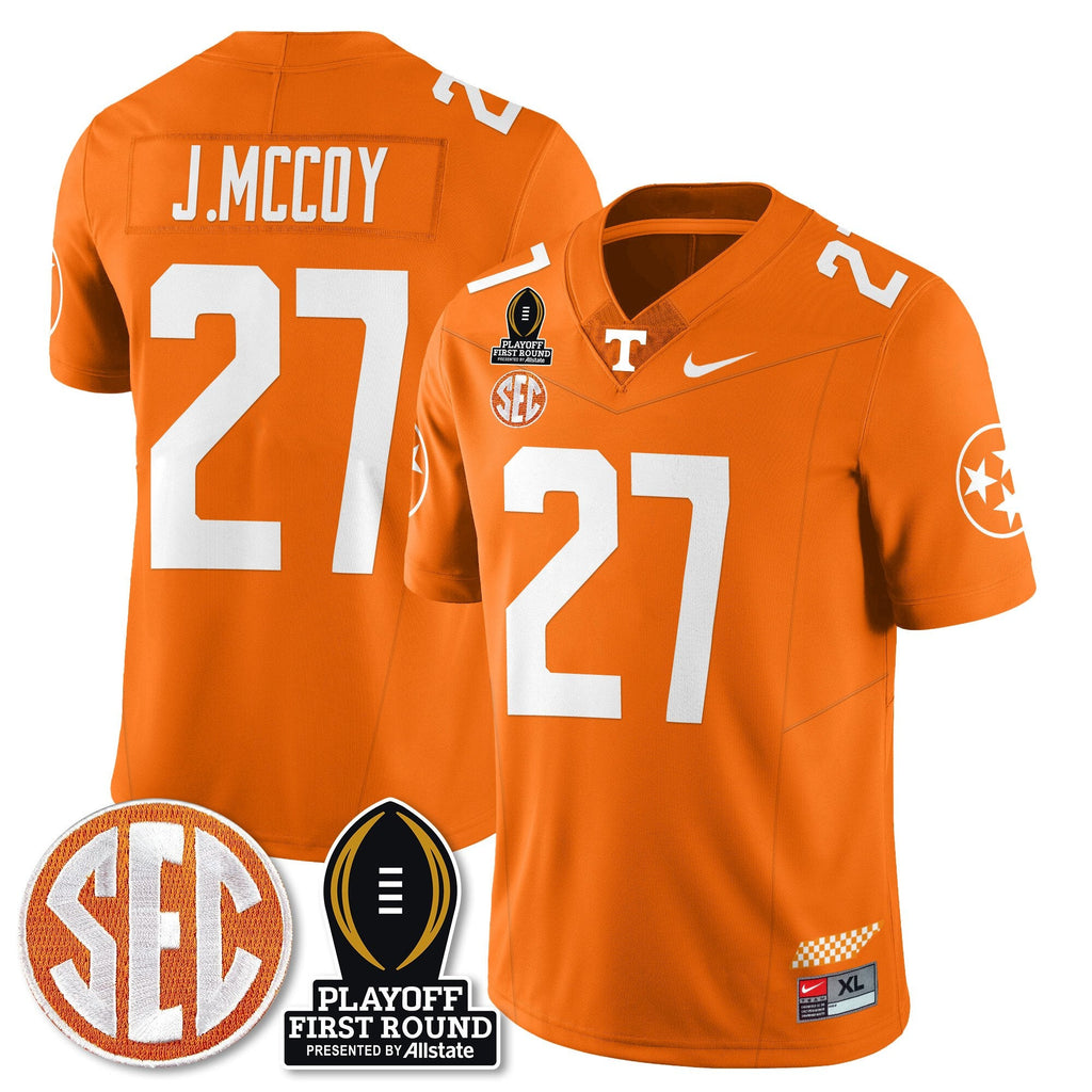 Men Tennessee Volunteers Football Jersey - Playoff First Round Patch - All Stitched