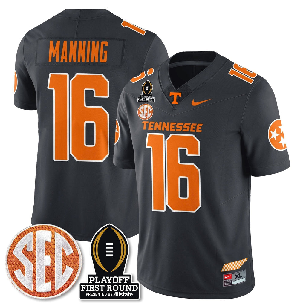 Men Tennessee Volunteers Football Jersey - Playoff First Round Patch - All Stitched