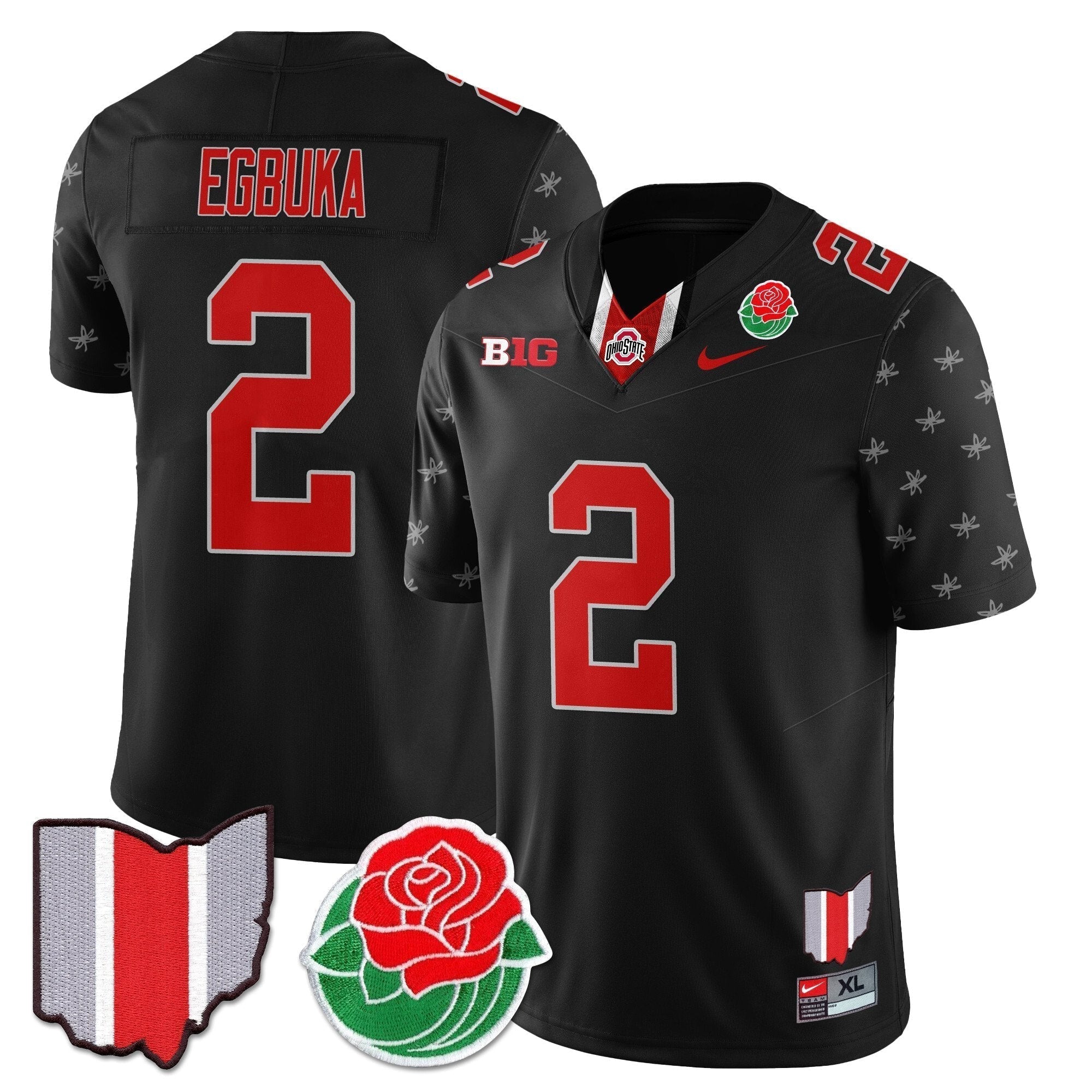 Men Ohio State Buckeyes 2024 Rose Bowl Jersey - All Stitched