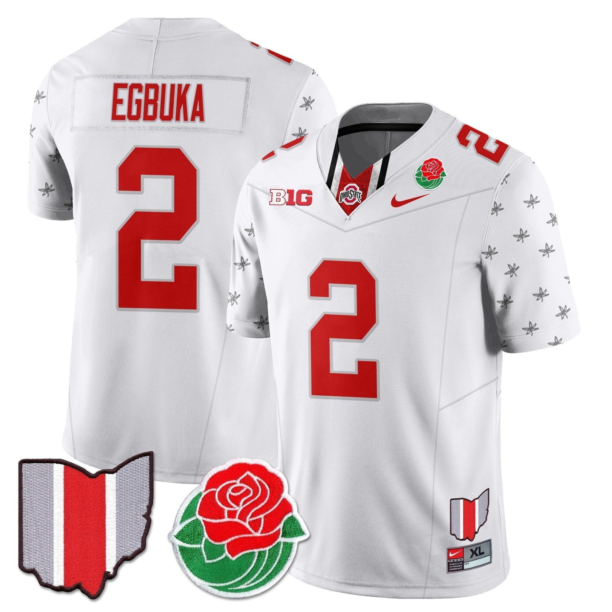 Men Ohio State Buckeyes 2024 Rose Bowl Jersey - All Stitched