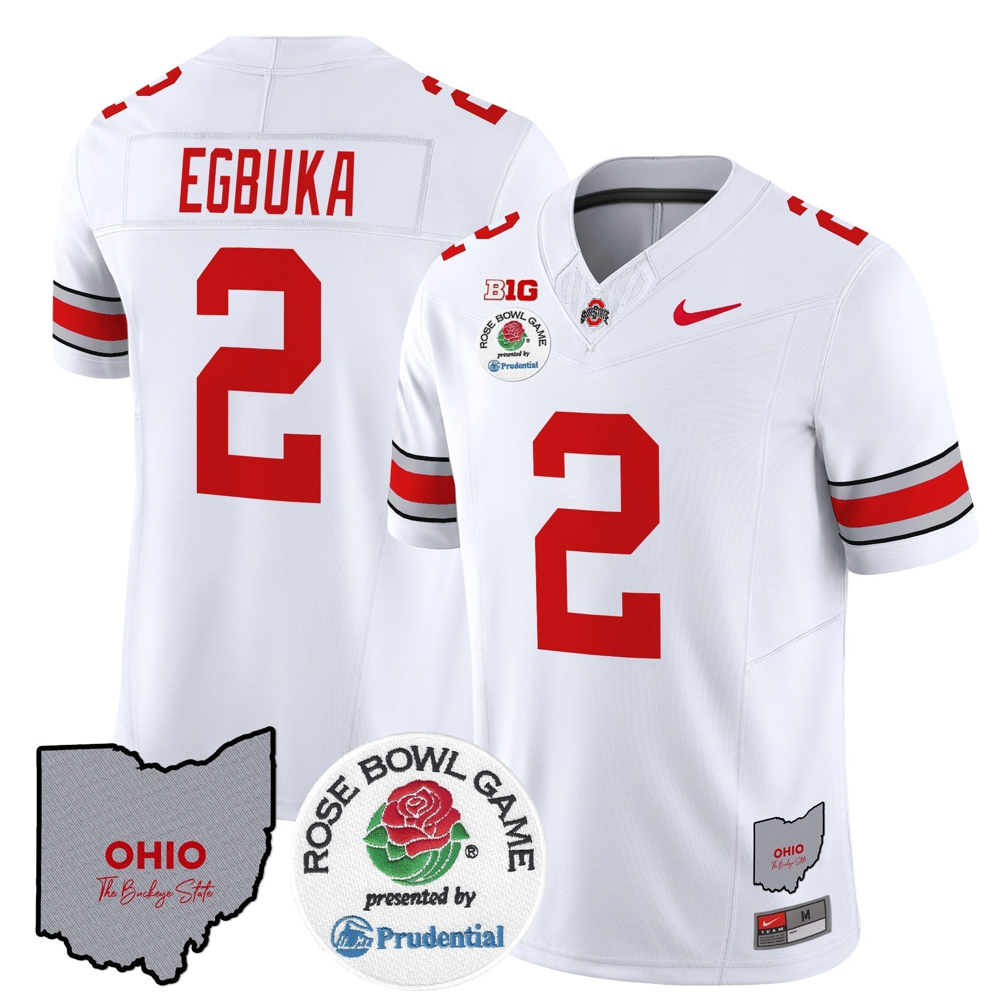 Men Ohio State Buckeyes Rose Bowl Vapor Limited Jersey V2 - All Stitched