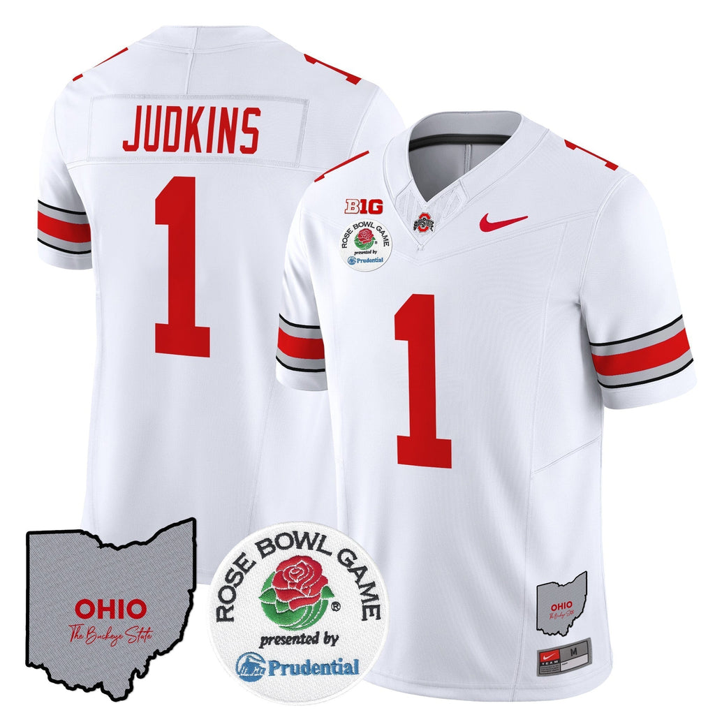 Men Ohio State Buckeyes Rose Bowl Vapor Limited Jersey V2 - All Stitched