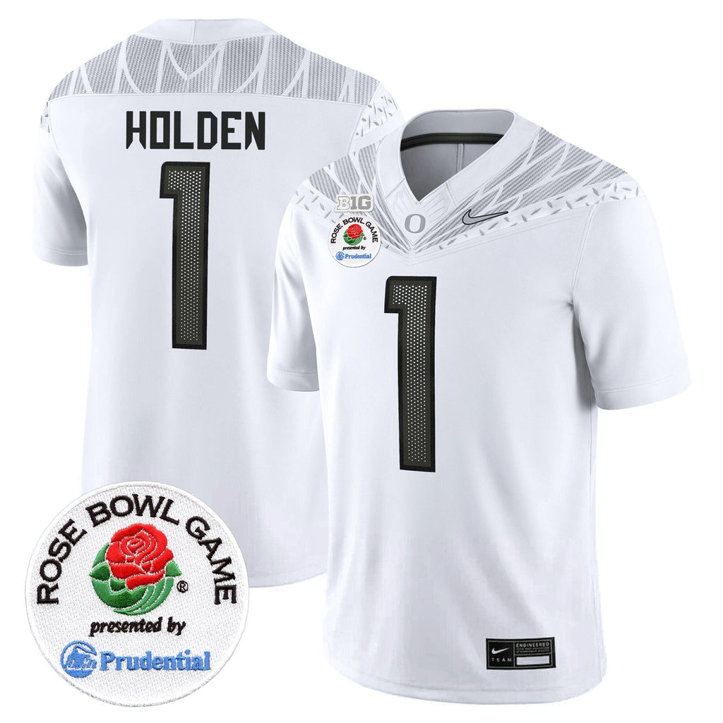 Men Oregon Ducks Rose Bowl Patch Vapor Limited Jersey V2 - All Stitched