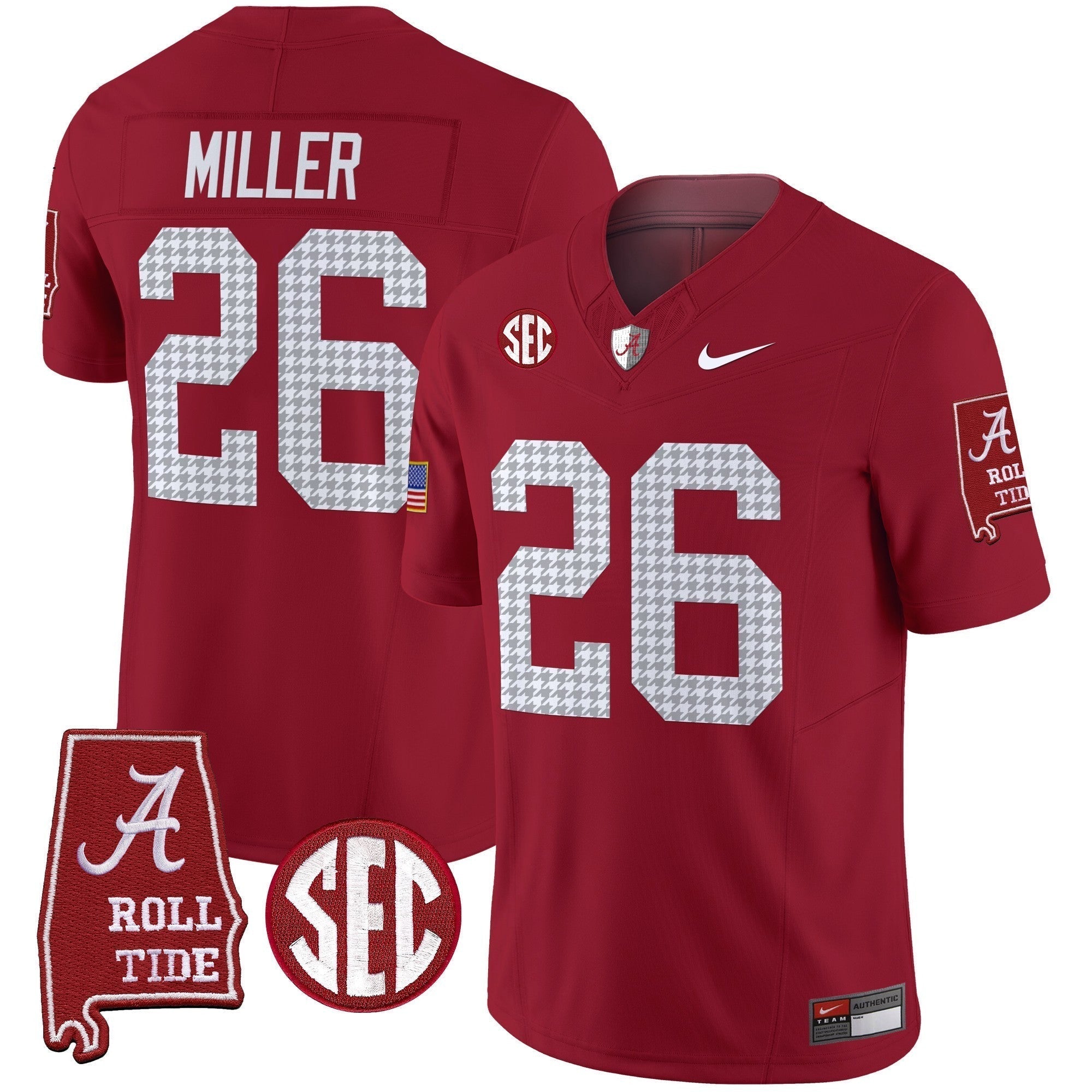 Men Alabama Crimson Tide Pro Combat Vapor Limited Jersey - All Stitched