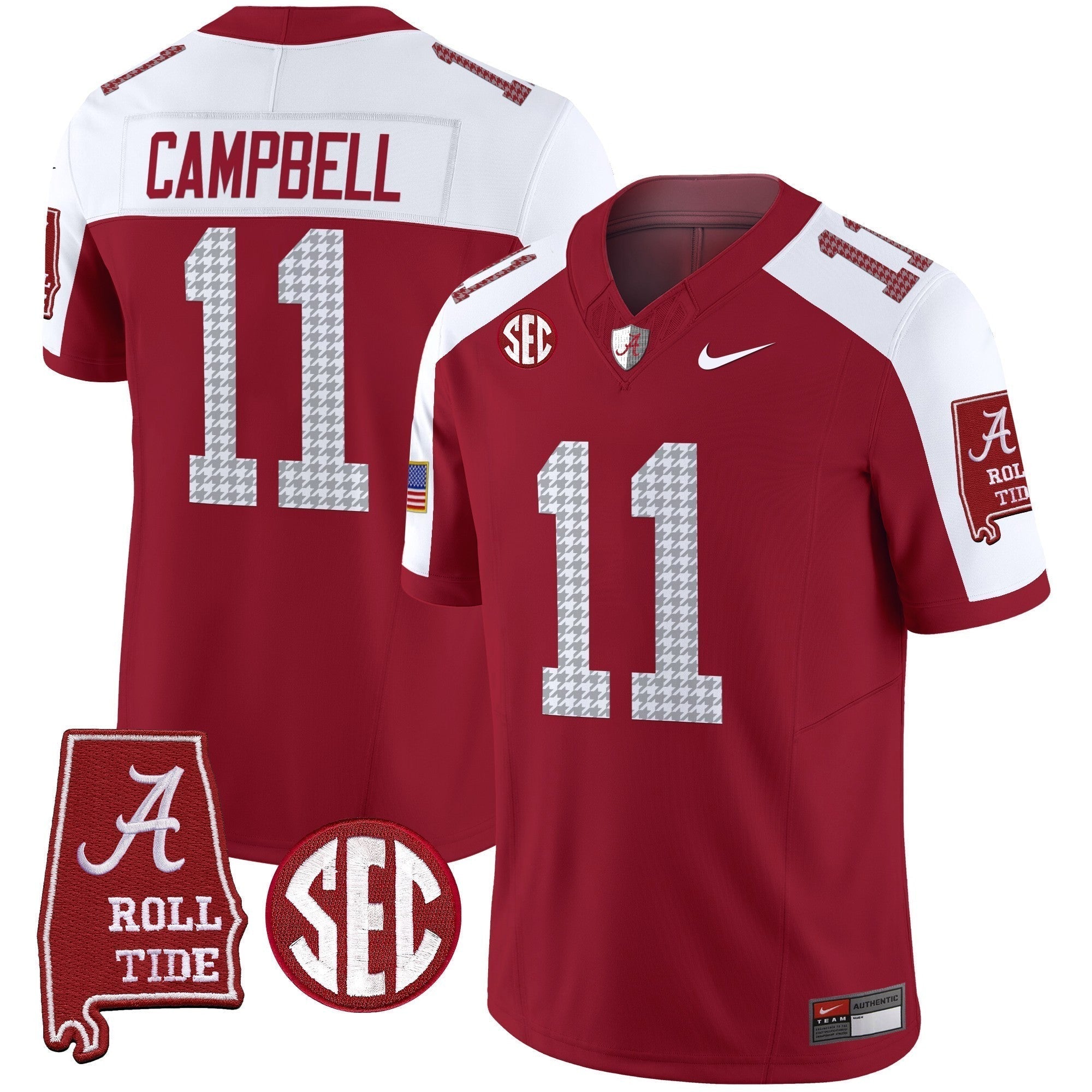 Men Alabama Crimson Tide Pro Combat Vapor Limited Jersey - All Stitched