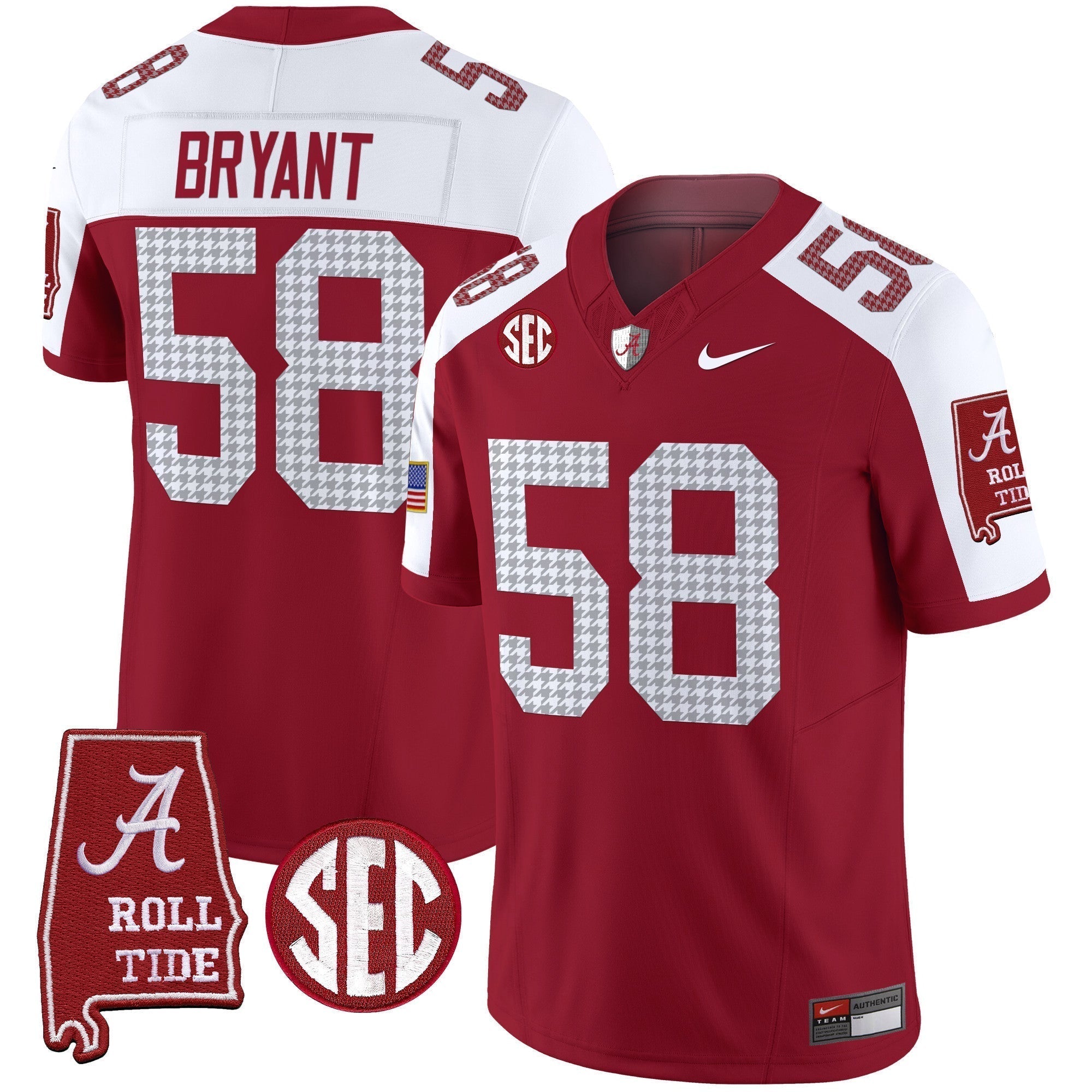Men Alabama Crimson Tide Pro Combat Vapor Limited Jersey - All Stitched