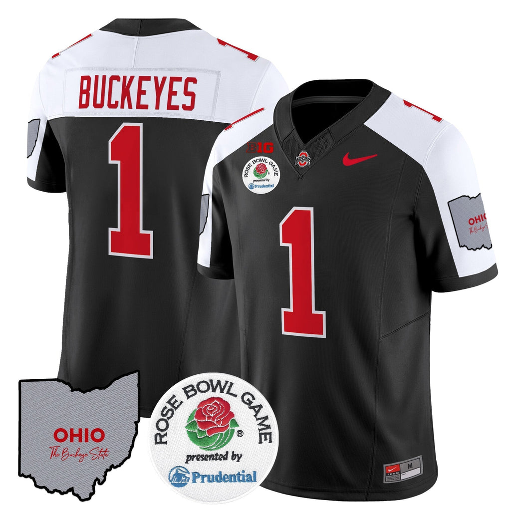 Men Ohio State Buckeyes Rose Bowl Vapor Limited Jersey V2 - All Stitched