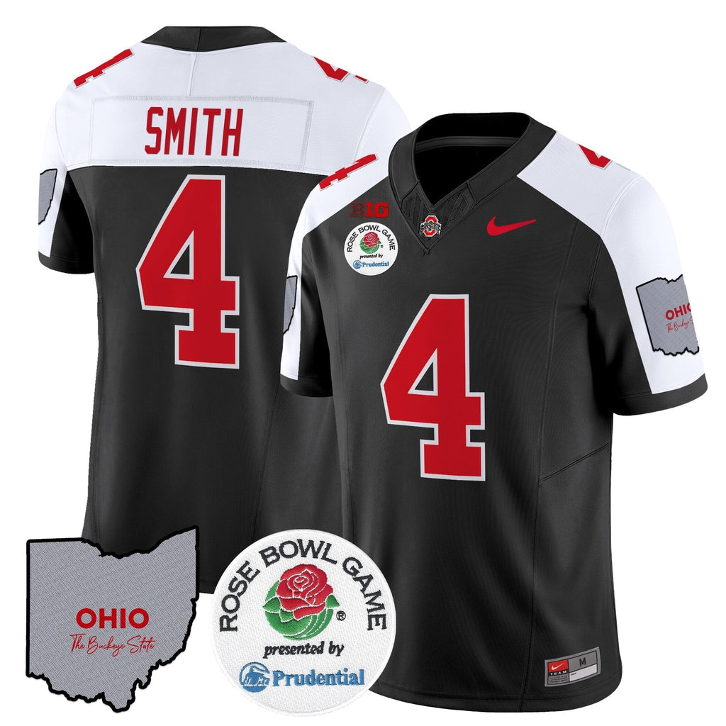 Men Ohio State Buckeyes Rose Bowl Vapor Limited Jersey V2 - All Stitched