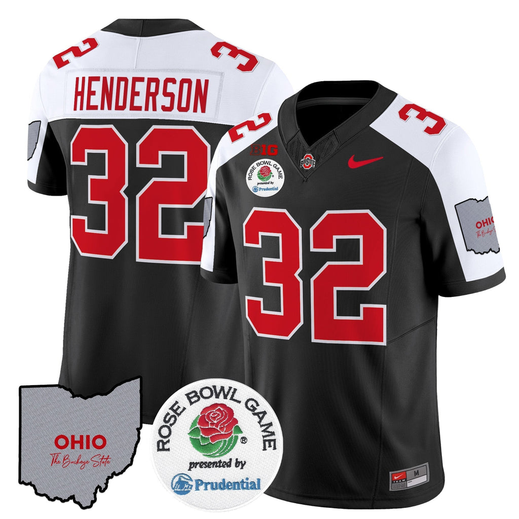 Men Ohio State Buckeyes Rose Bowl Vapor Limited Jersey V2 - All Stitched