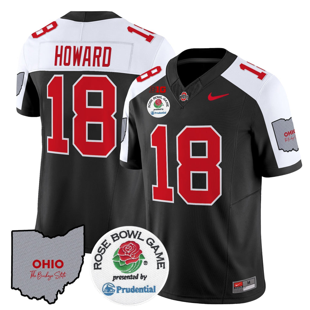 Men Ohio State Buckeyes Rose Bowl Vapor Limited Jersey V2 - All Stitched