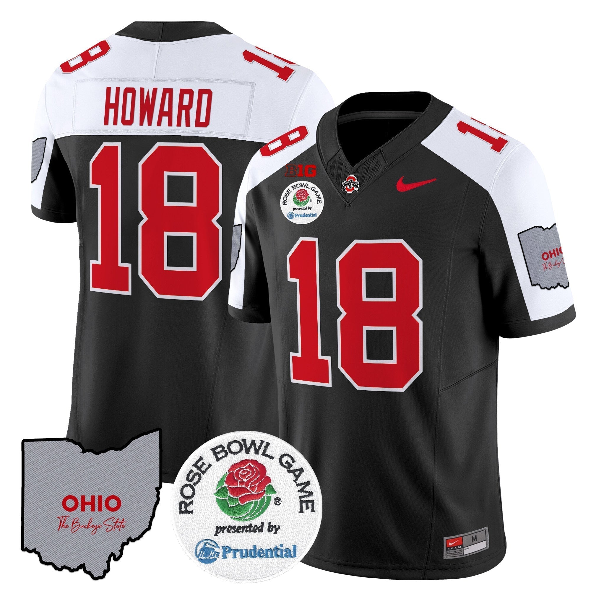 Men Ohio State Buckeyes Rose Bowl Vapor Limited Jersey V2 - All Stitched