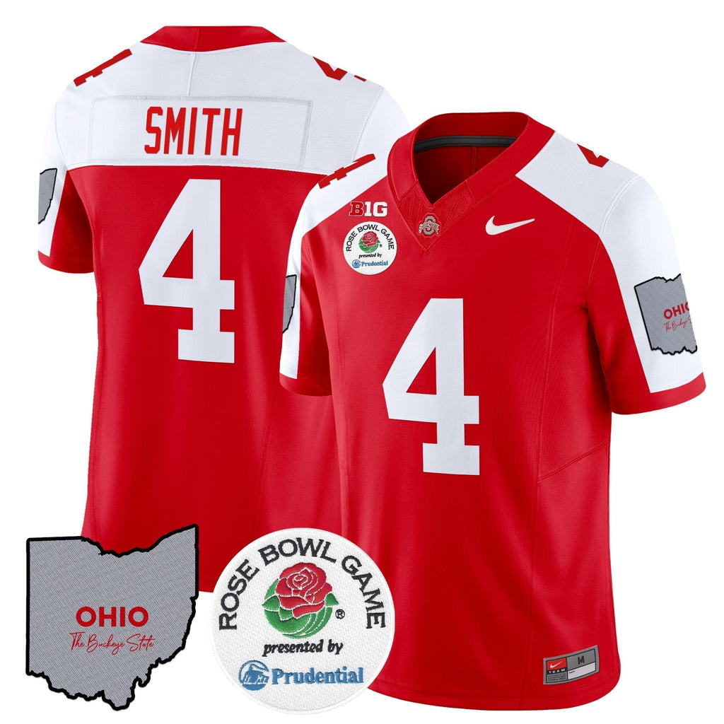 Men Ohio State Buckeyes Rose Bowl Vapor Limited Jersey V2 - All Stitched