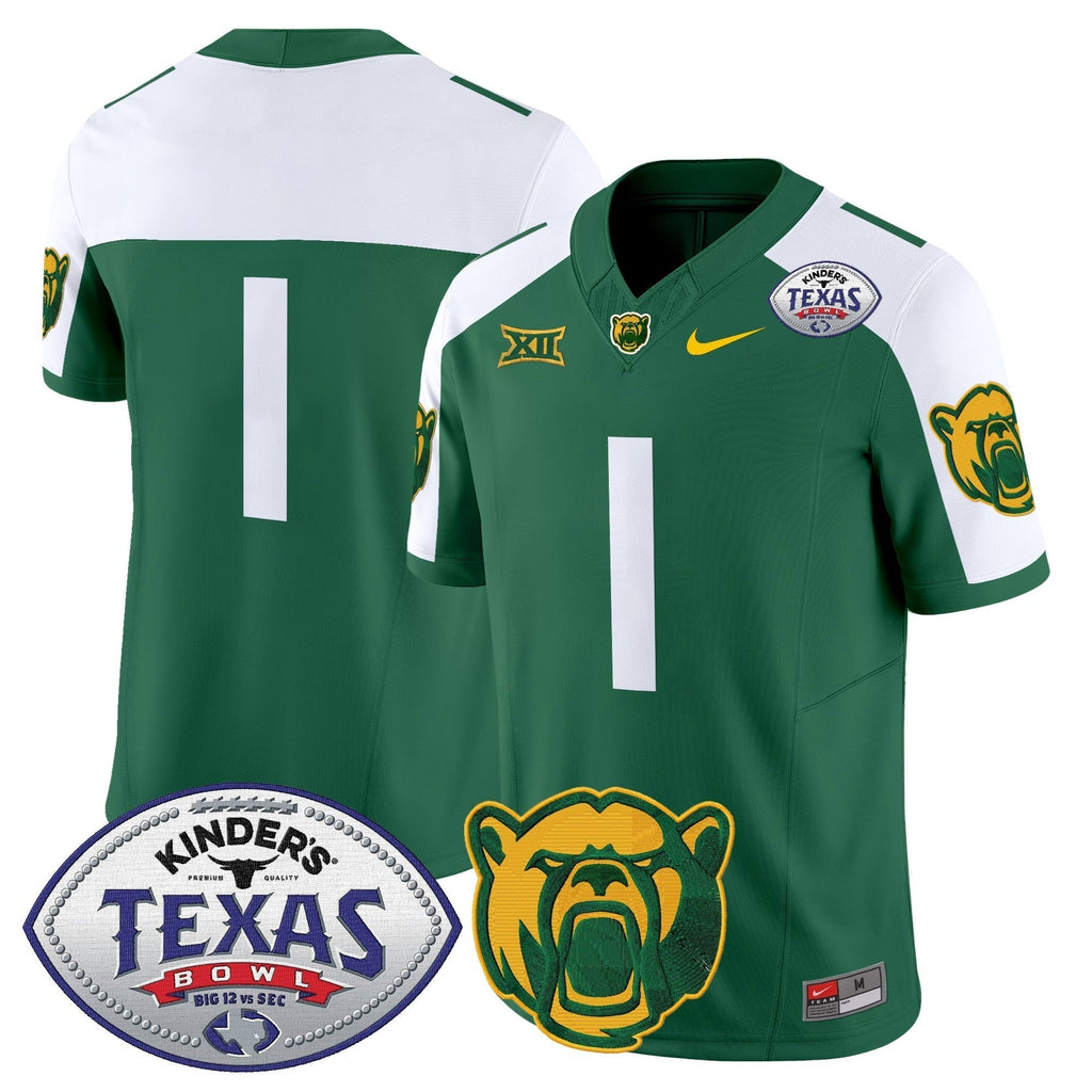 Men Baylor Bears 2024 Texas Bowl Vapor Limited Jersey - All Stitched