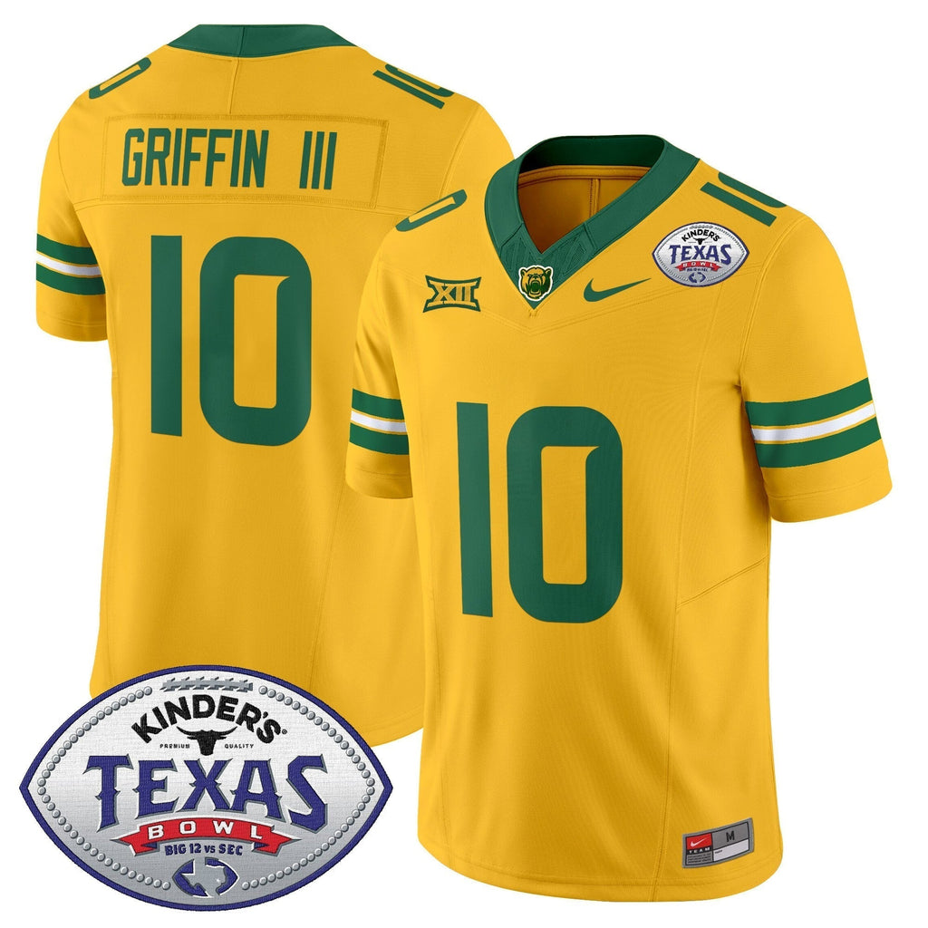 Men Baylor Bears 2024 Texas Bowl Vapor Limited Jersey - All Stitched