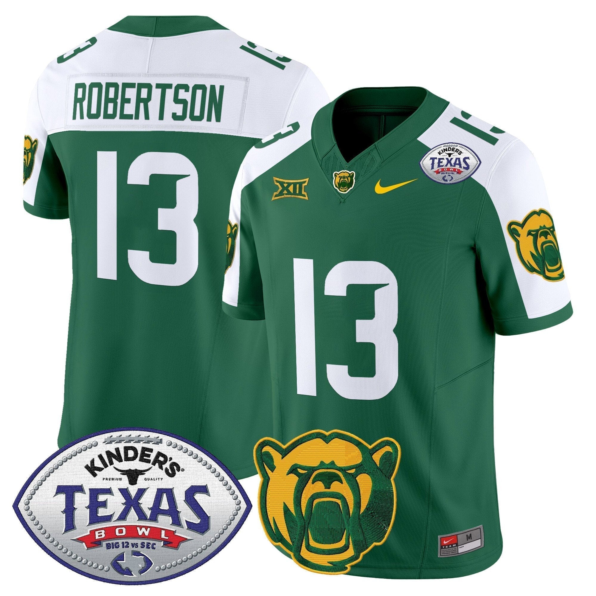 Men Baylor Bears 2024 Texas Bowl Vapor Limited Jersey - All Stitched