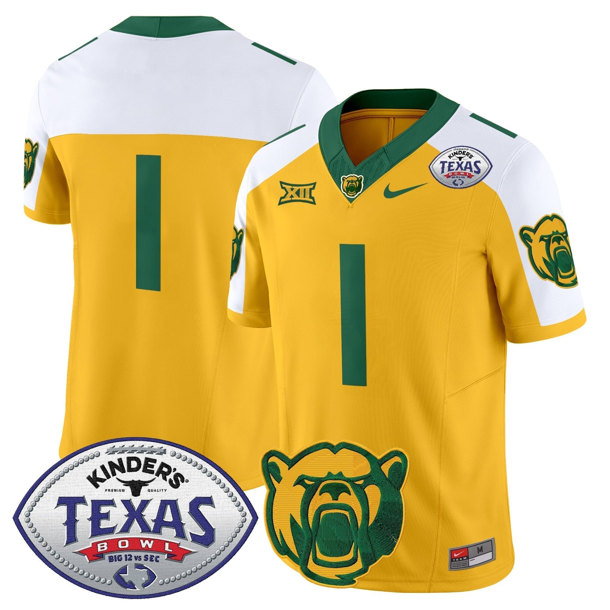 Men Baylor Bears 2024 Texas Bowl Vapor Limited Jersey - All Stitched
