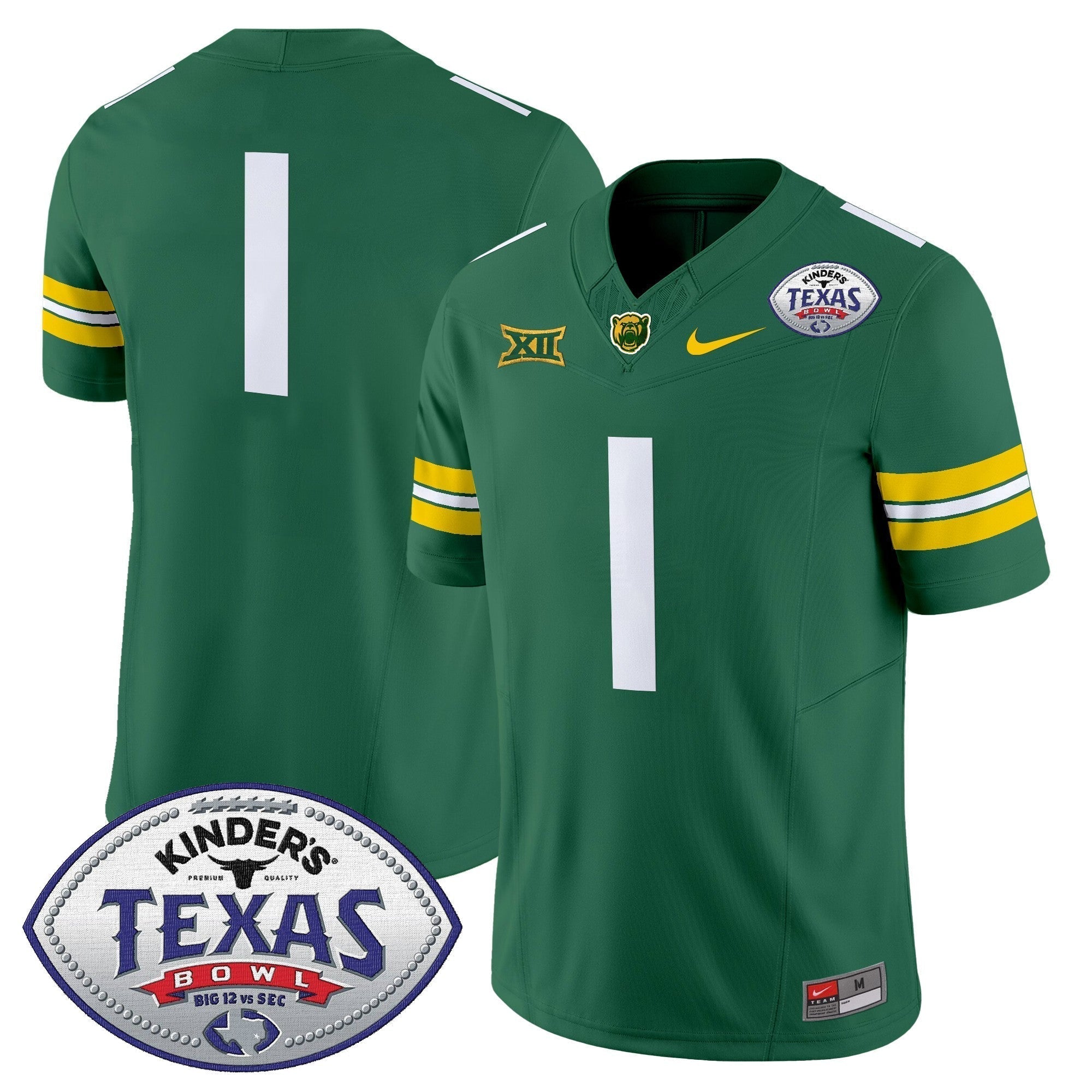 Men Baylor Bears 2024 Texas Bowl Vapor Limited Jersey - All Stitched