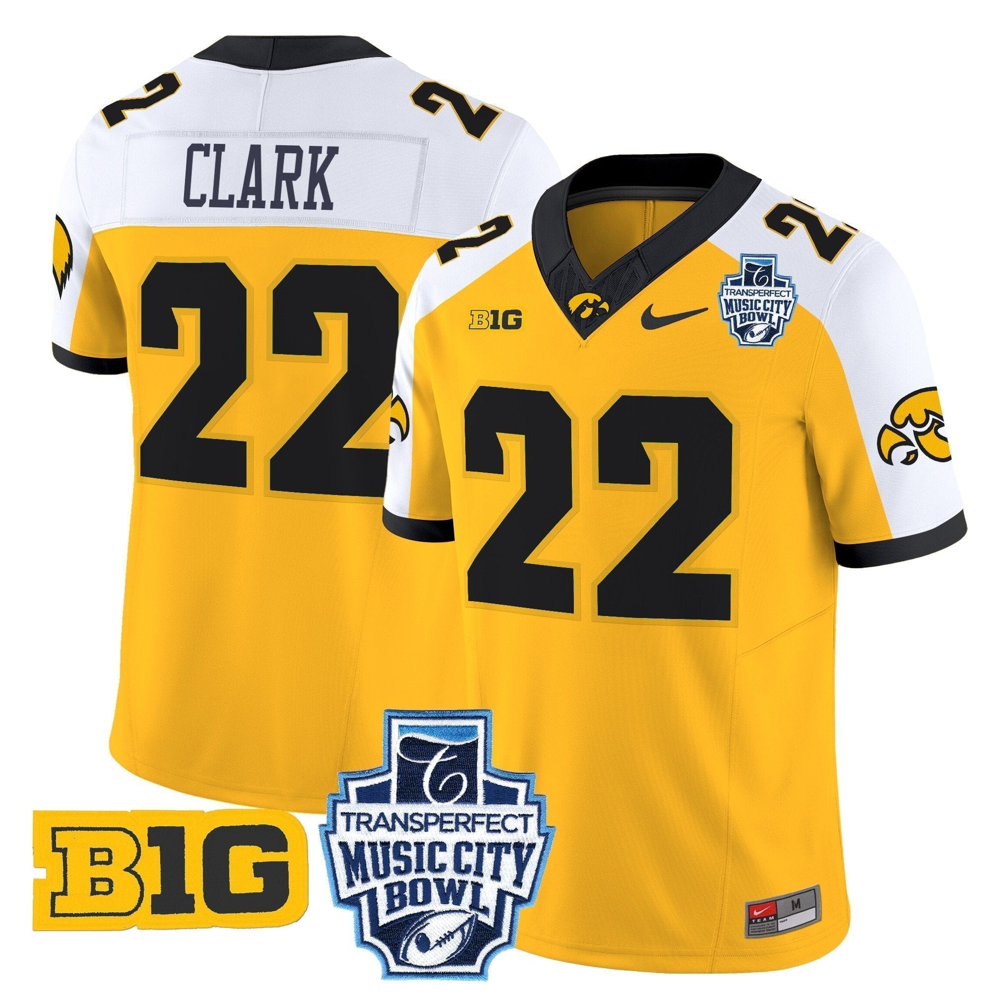 Men Iowa Hawkeyes 2024 Music City Bowl Vapor Limited Jersey - All Stitched