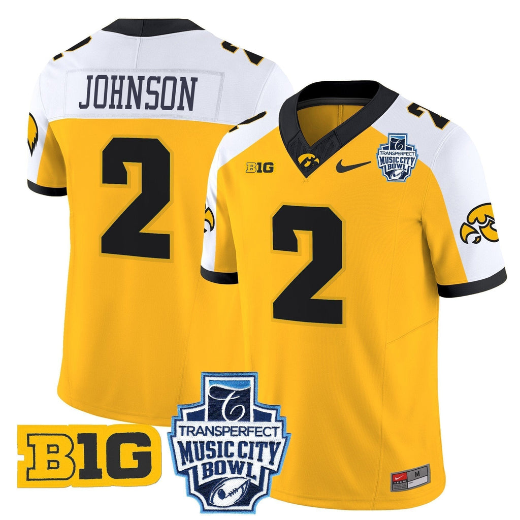 Men Iowa Hawkeyes 2024 Music City Bowl Vapor Limited Jersey - All Stitched