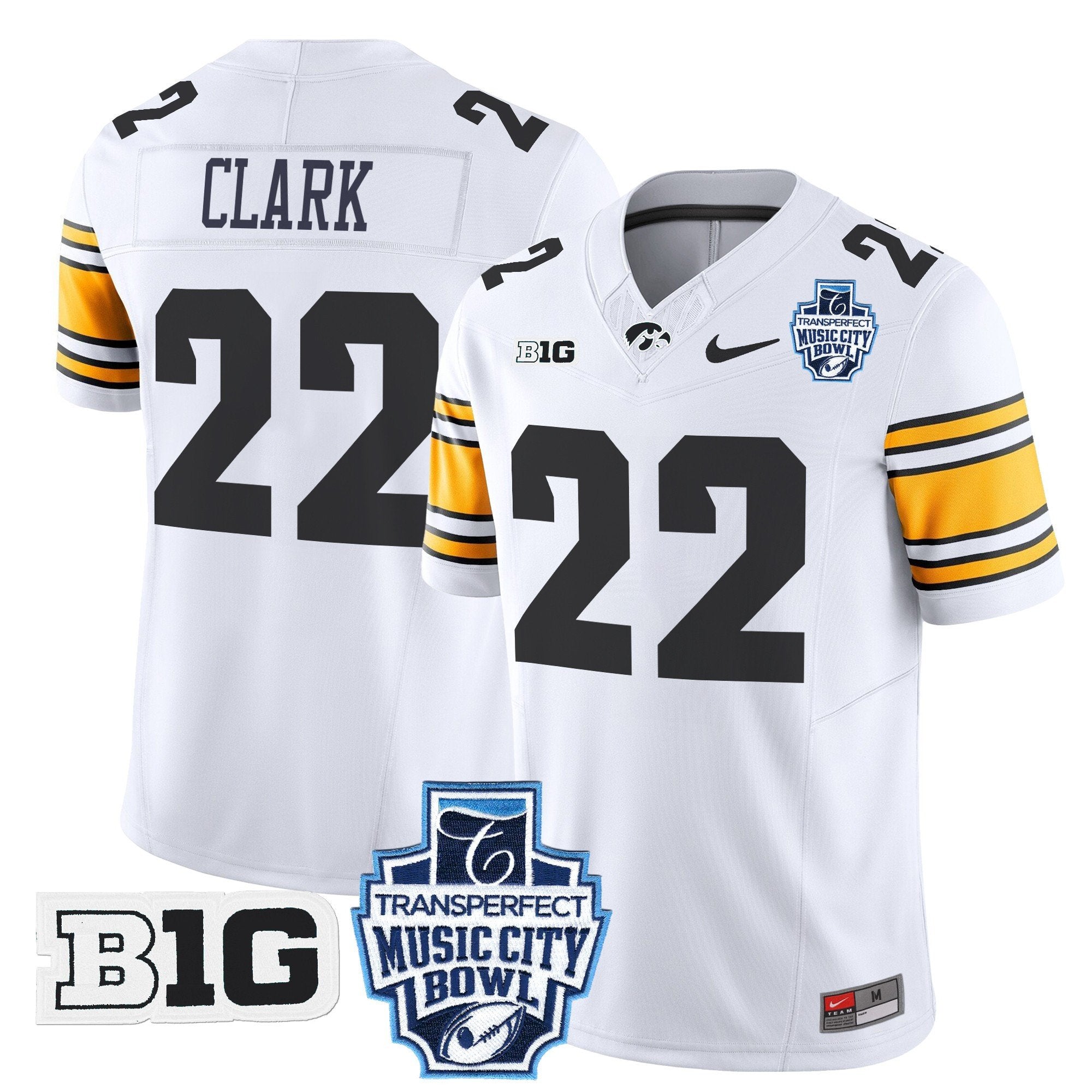 Men Iowa Hawkeyes 2024 Music City Bowl Vapor Limited Jersey - All Stitched