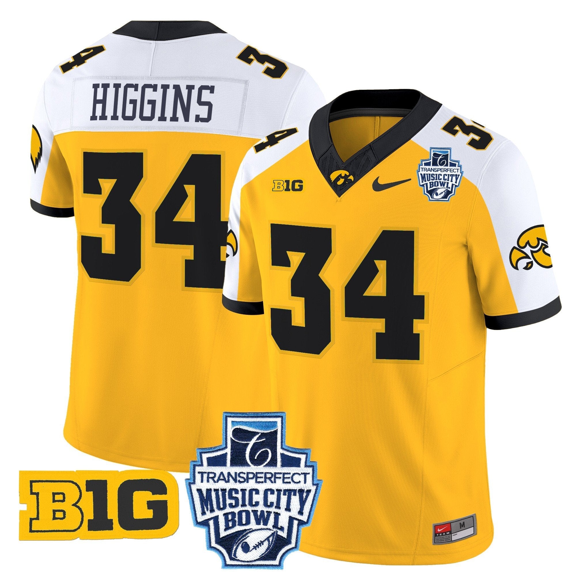 Men Iowa Hawkeyes 2024 Music City Bowl Vapor Limited Jersey - All Stitched