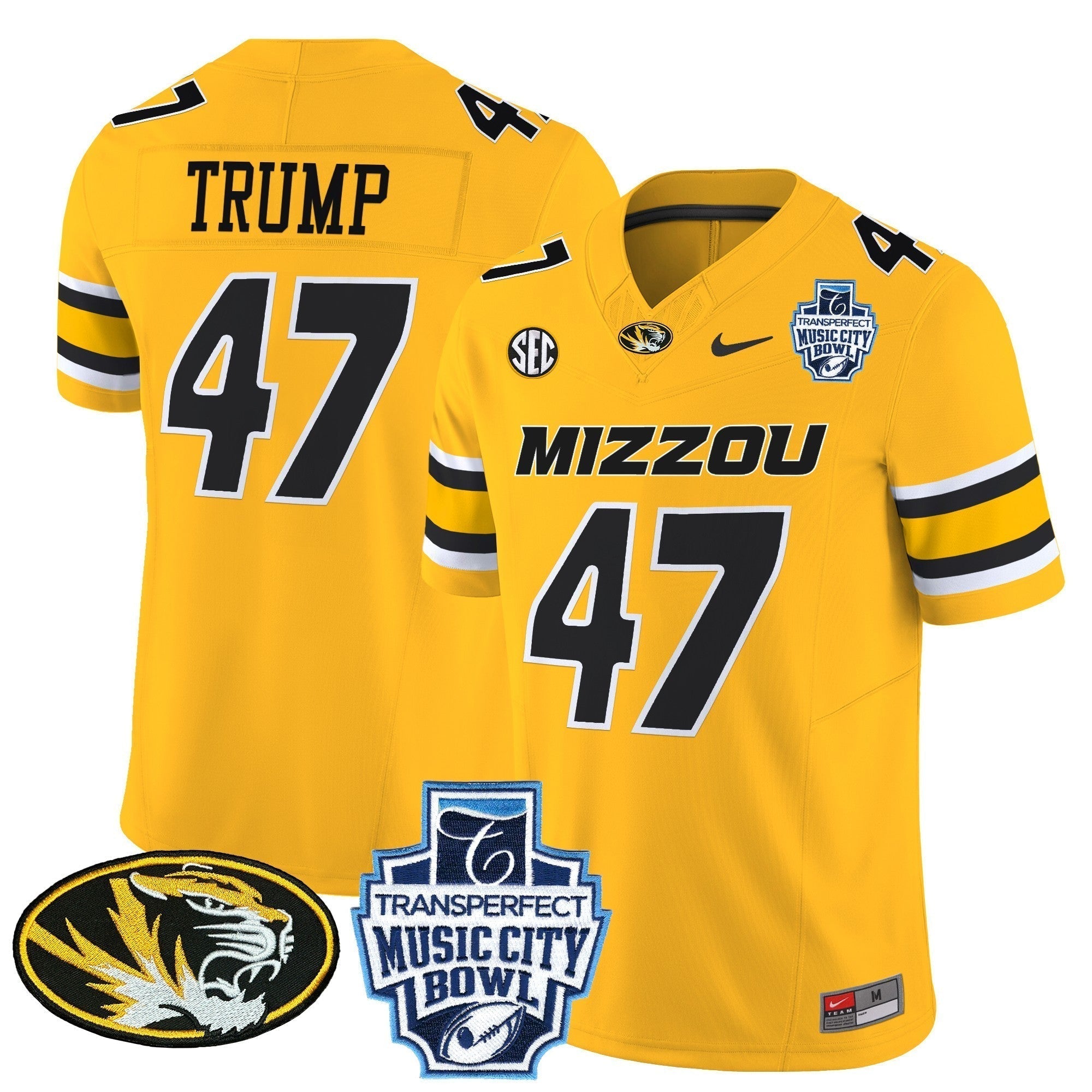 Men Missouri Tigers 2024 Music City Bowl Vapor Limited Jersey - All Stitched